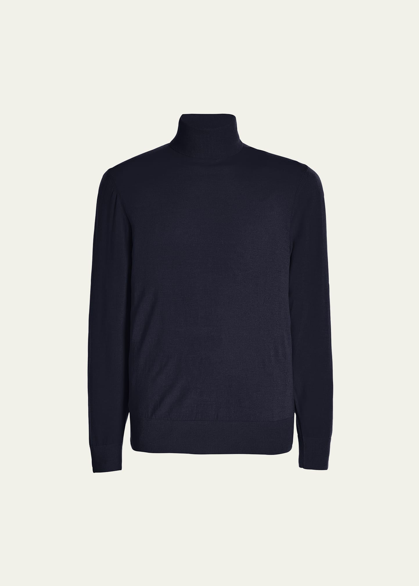 Gabriela Hearst Jermaine Roll-neck Merino-wool Sweater In Dark Navy