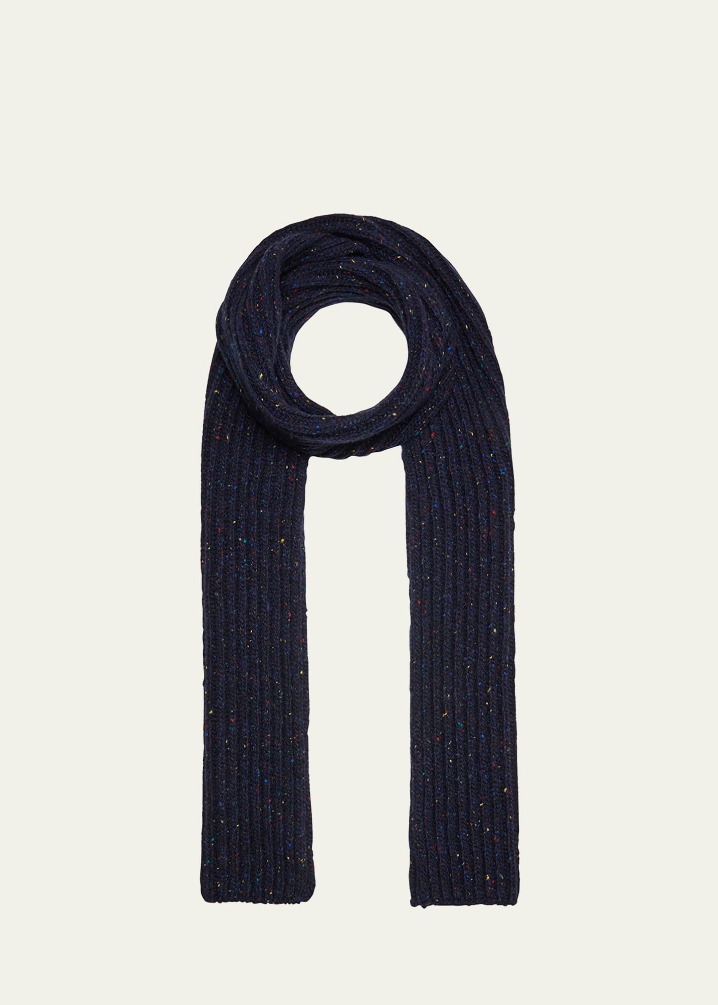 Gabriela Hearst Ribbed Cashmere Scarf In Blue