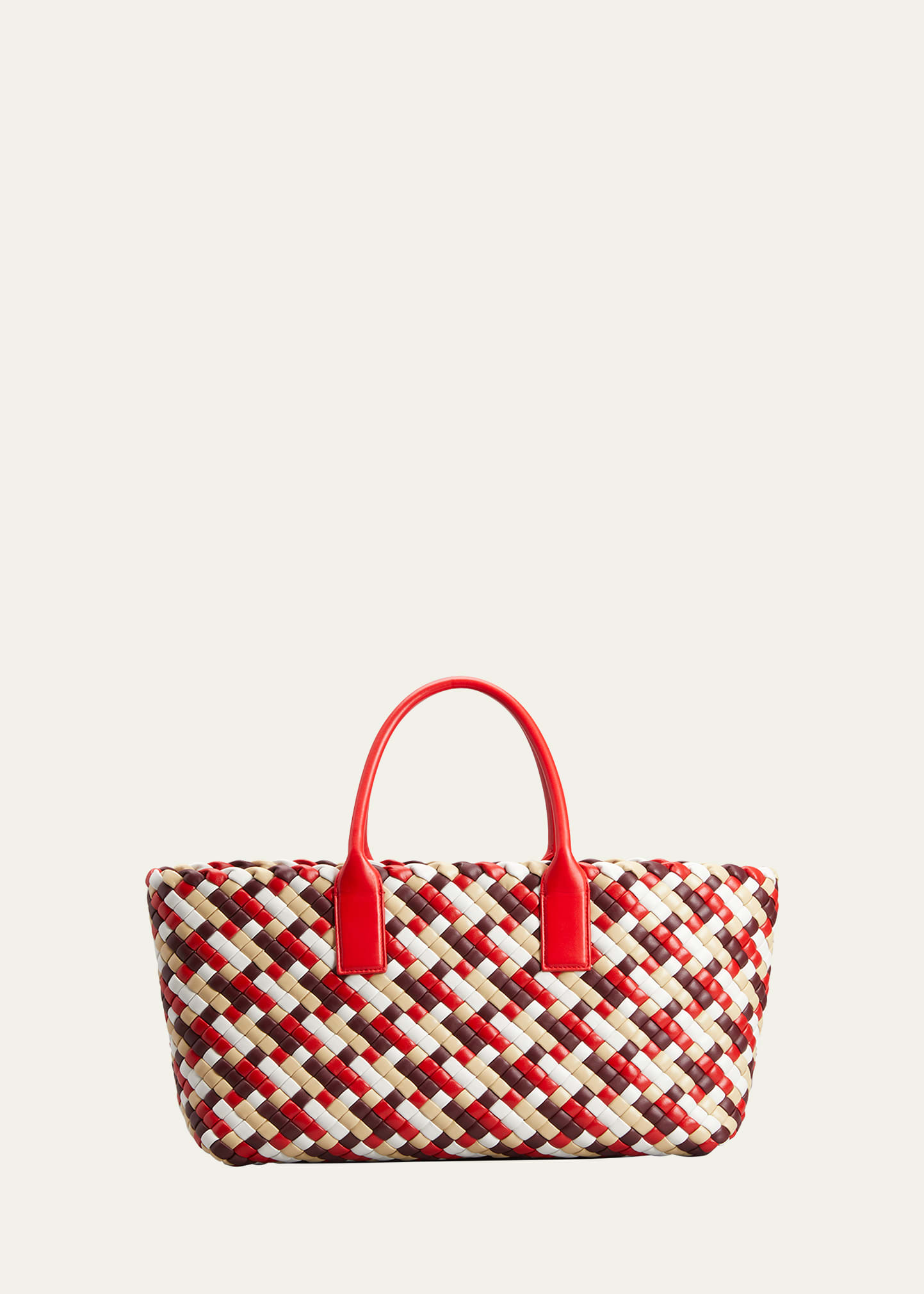 Padded Intreccio East-West Tote Bag