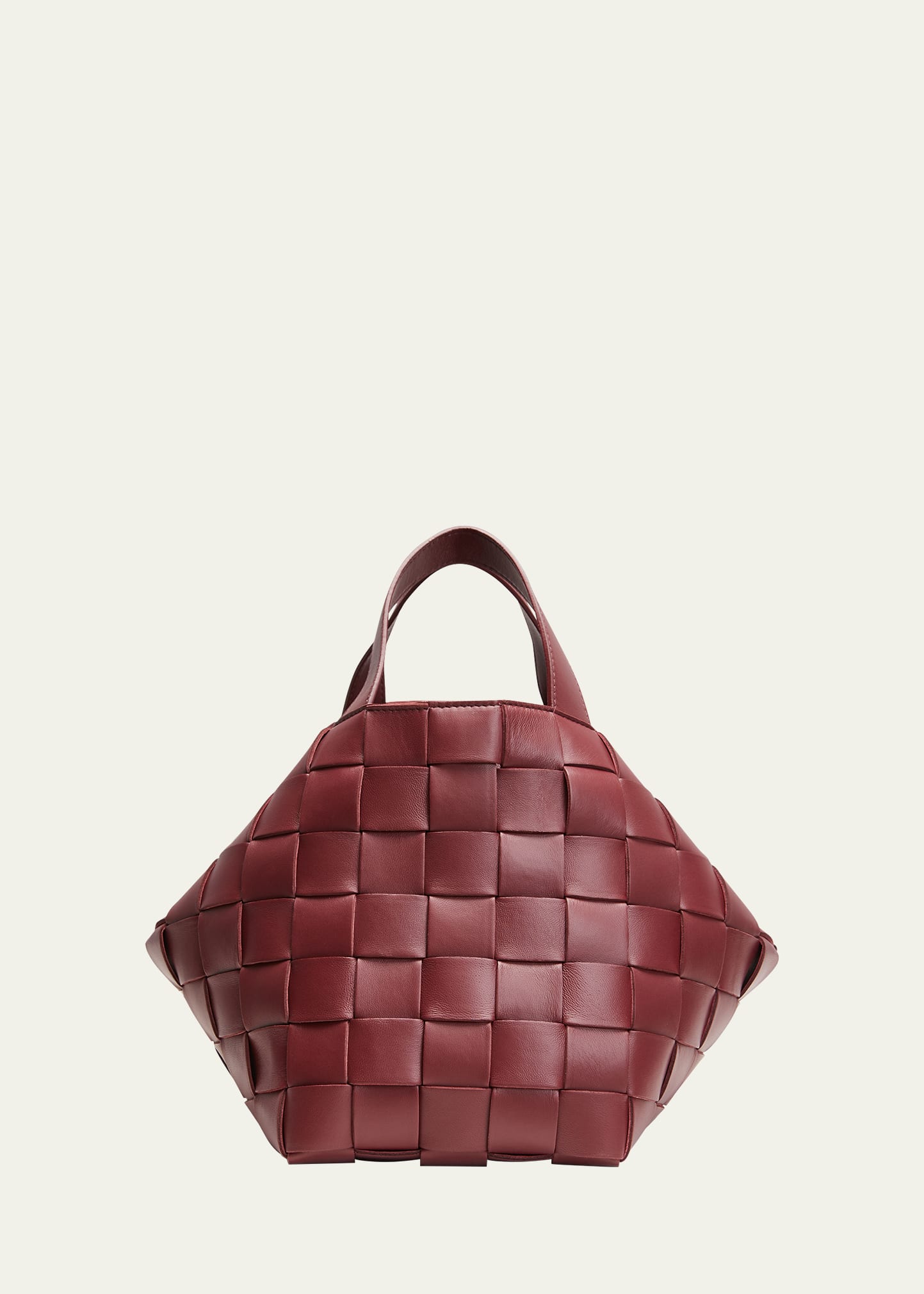 Bottega Veneta Cassette Bowling Intrecciato Leather Bag