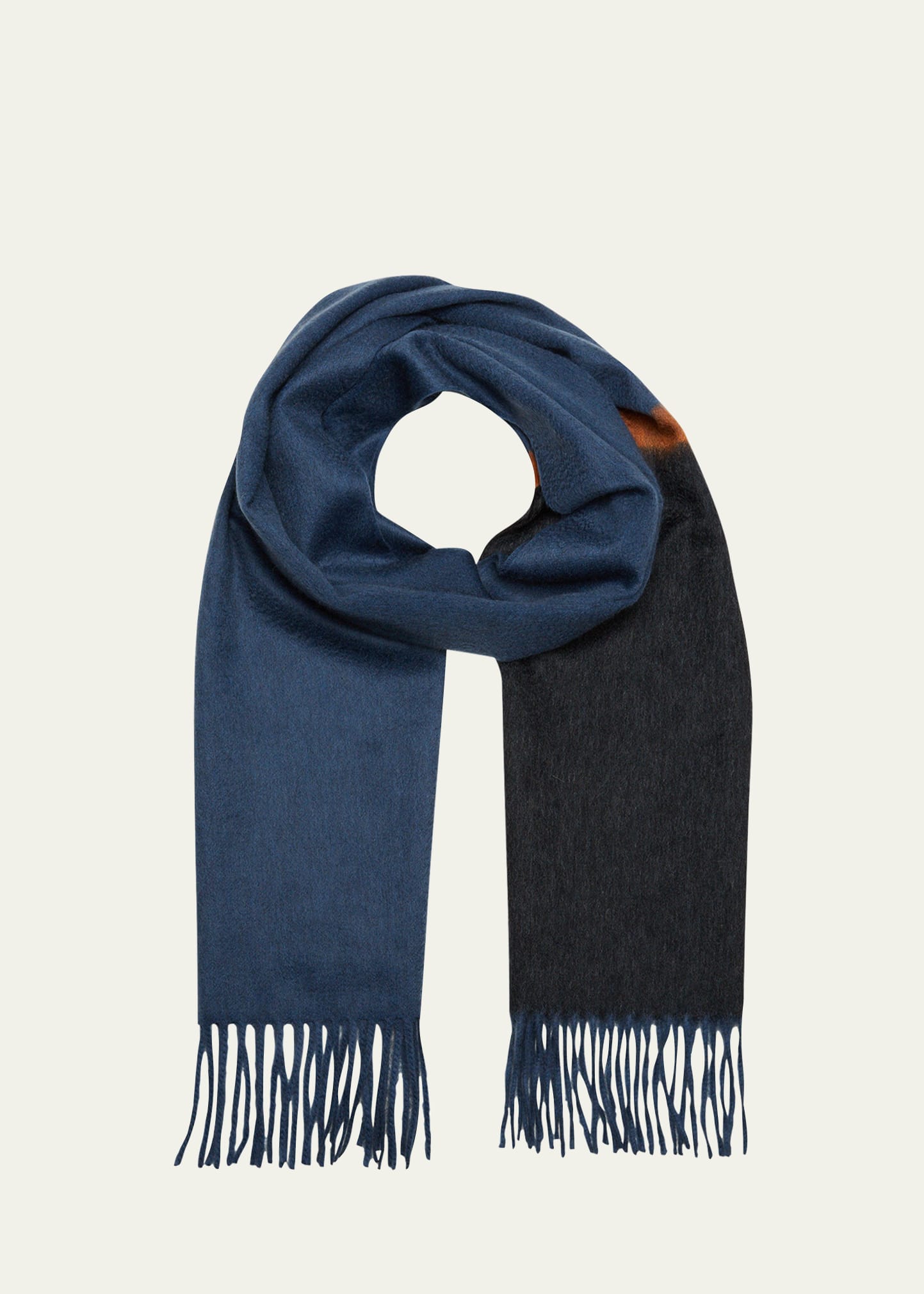 Men's Arran Color Block Cashmere Scarf