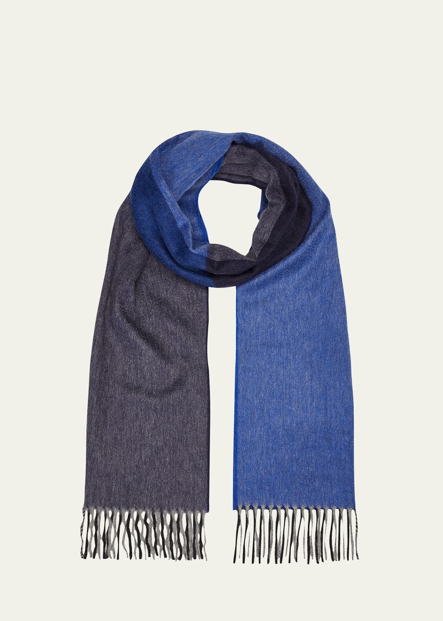 Men's Quad Color Block Cashmere Scarf