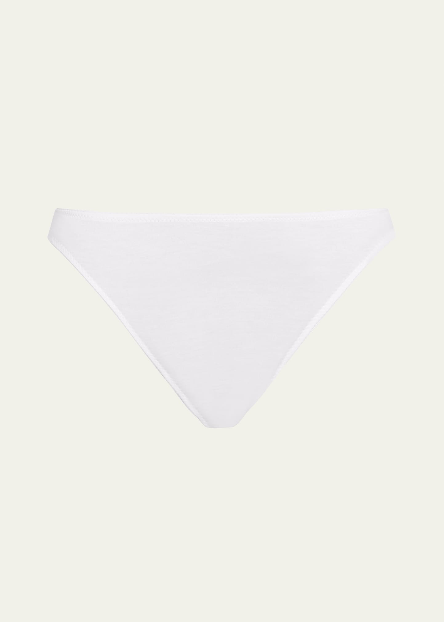 Videris Lingerie Whitney Mid-rise Bikini Briefs In Pure