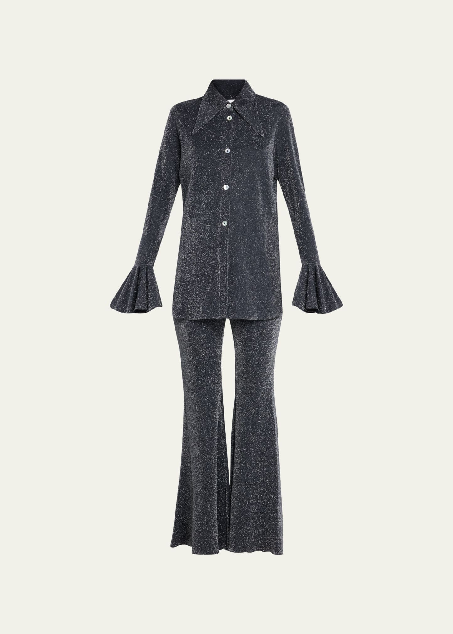 Sleeper Cosmos Pajama Set In Black