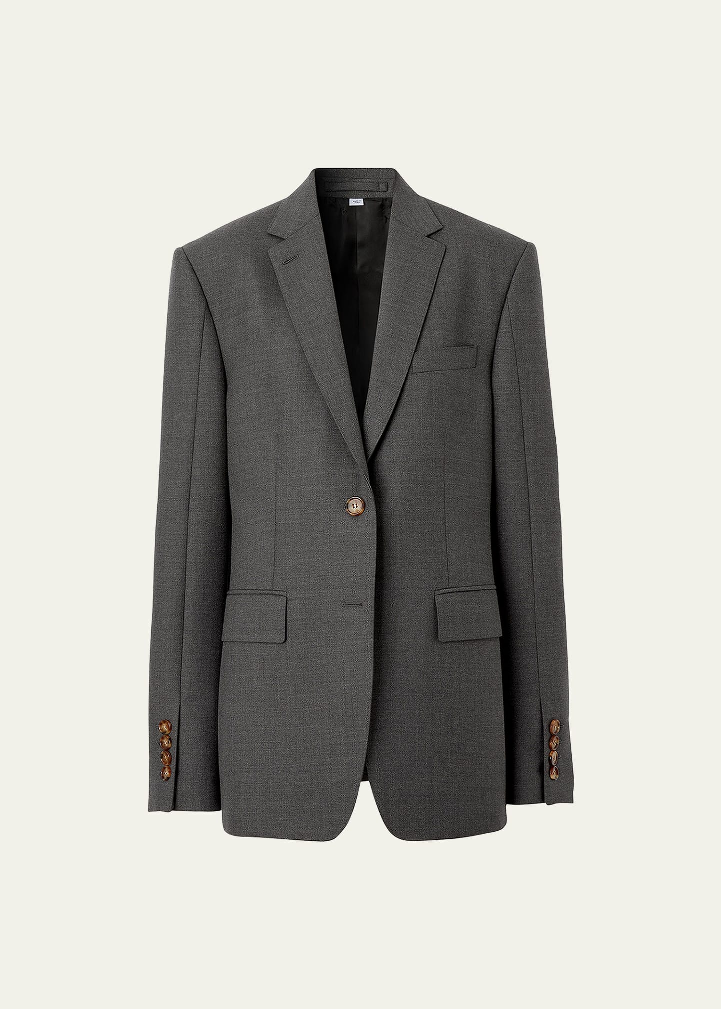 Burberry Loulou Wool Single-Breasted Blazer