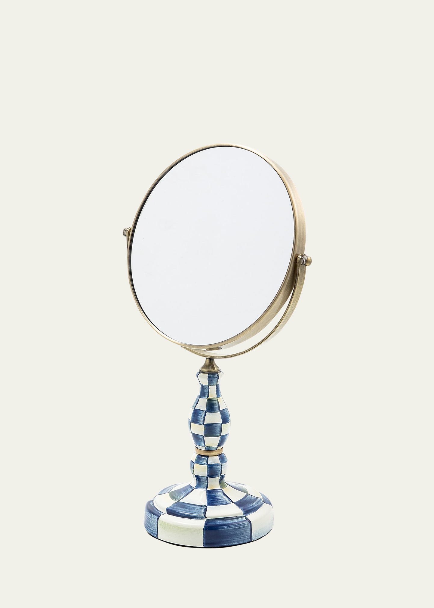 Mackenzie-childs Royal Check Enamel Vanity Mirror