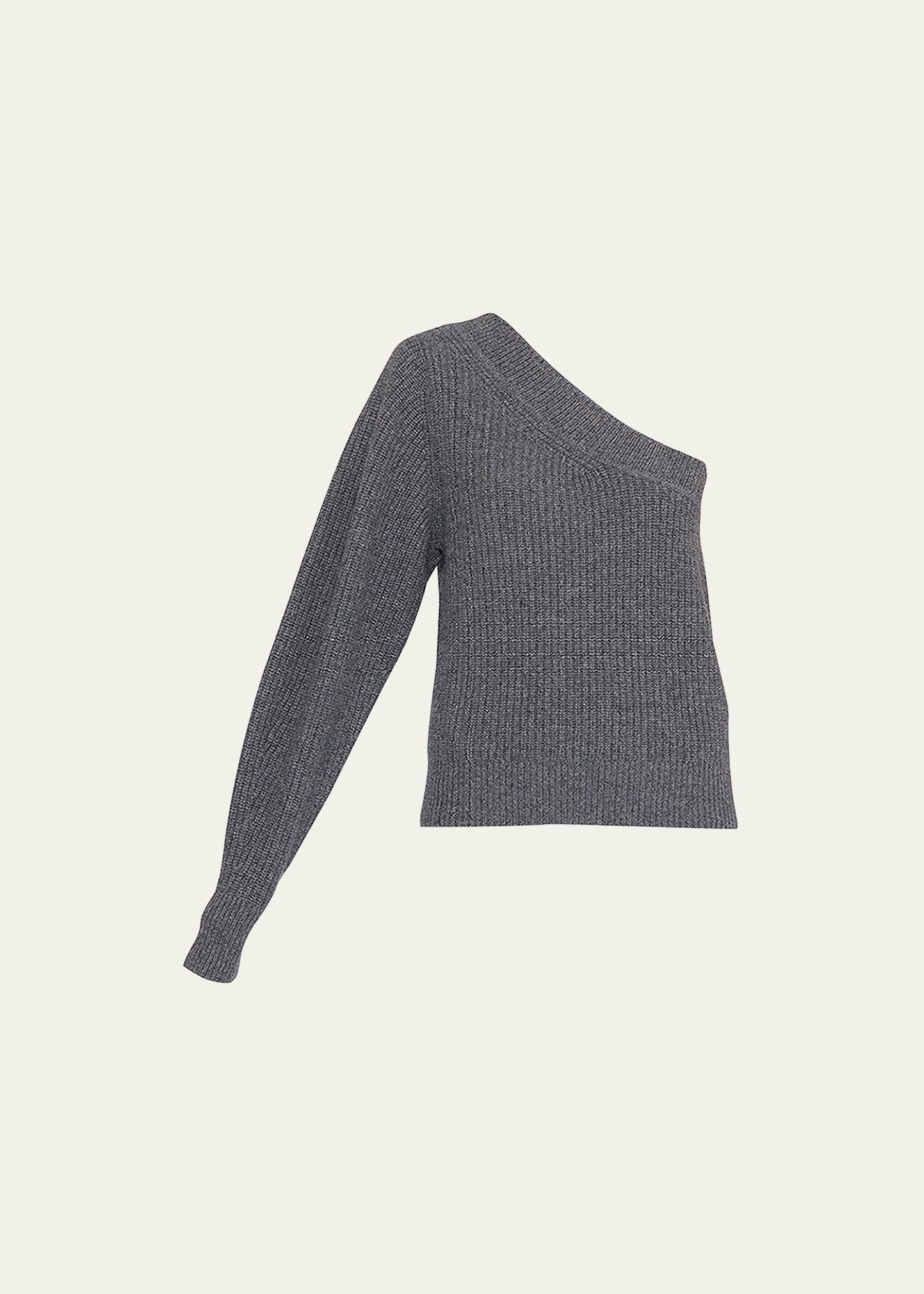 Isabel Marant Bowen-Ga One-Shoulder Cashmere Sweater
