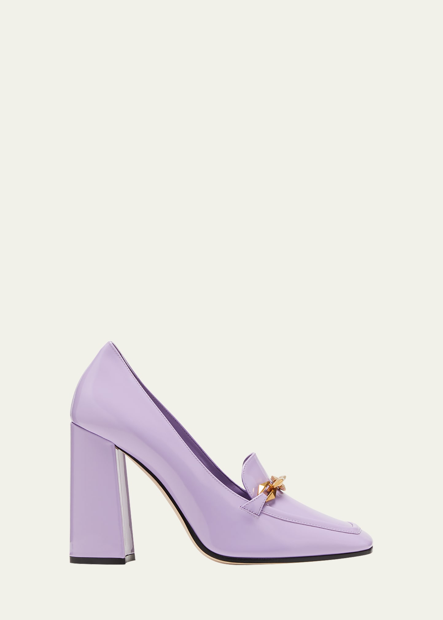 Jimmy Choo Diamond Tilda Chain Loafer Pumps In Wisteria