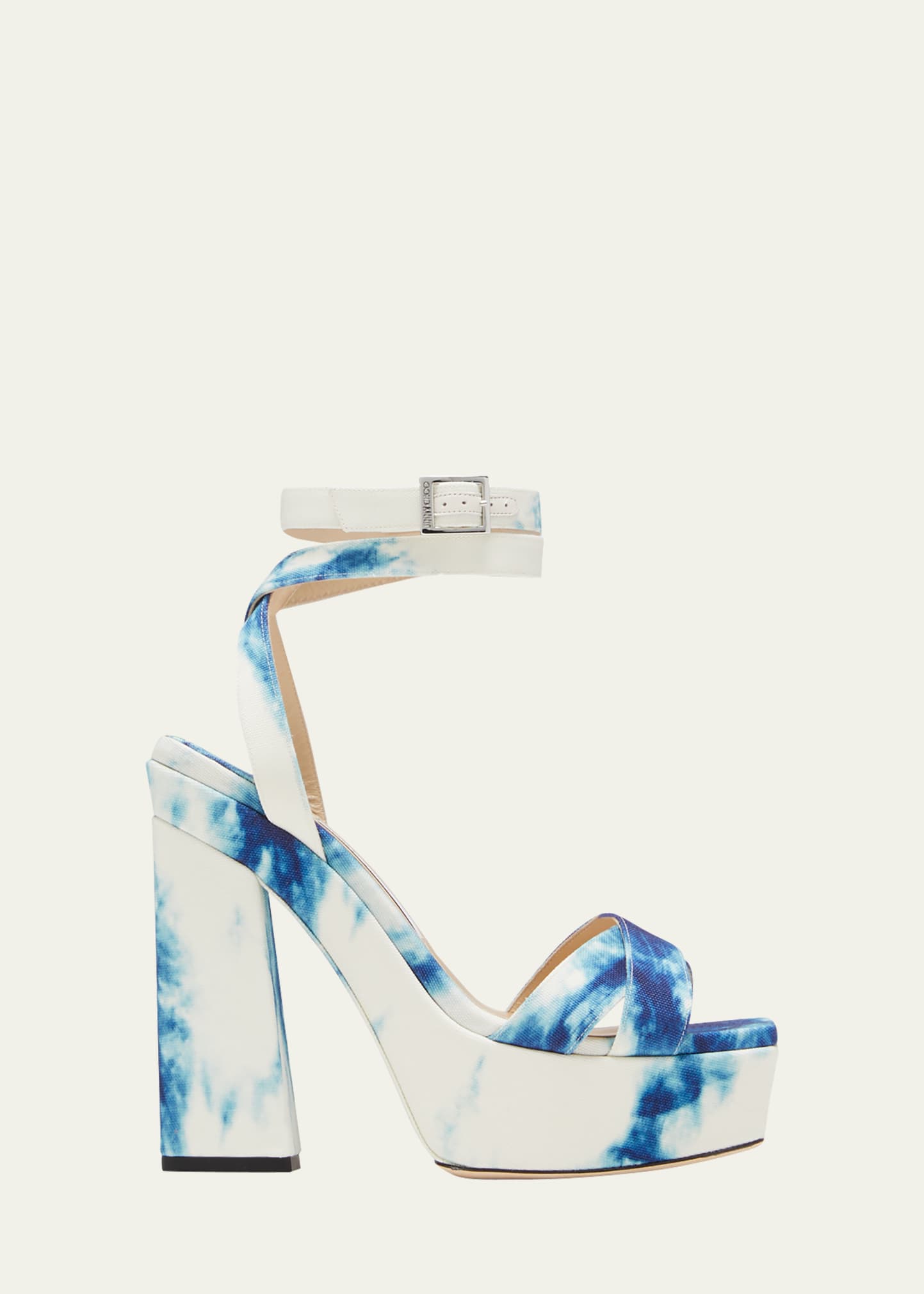 JIMMY CHOO GAIA TIE DYE PLATFORM SANDALS