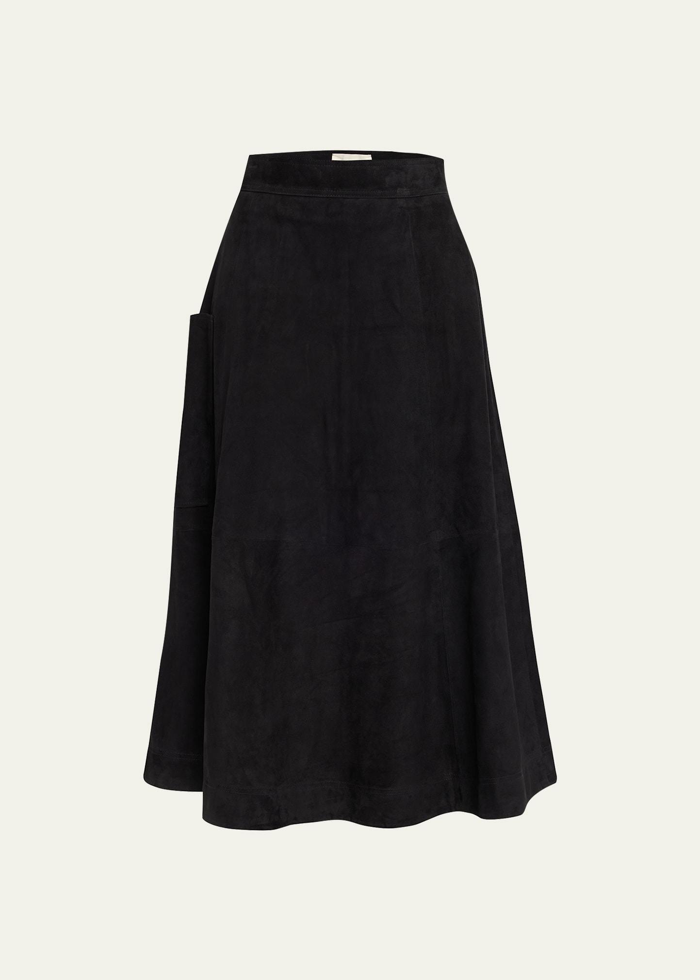 Suede Midi Skirt