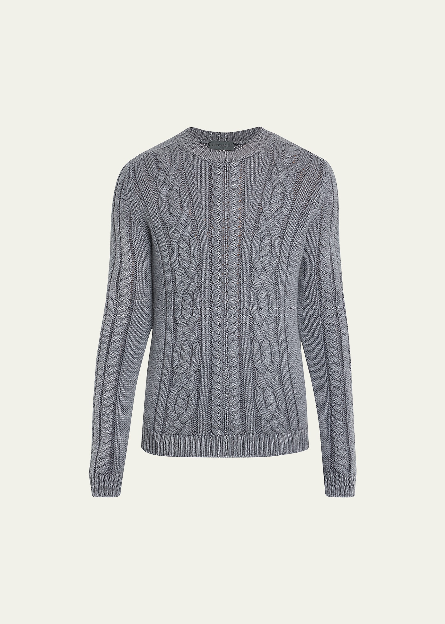 Men's Cashmere Cable-Knit Sweater