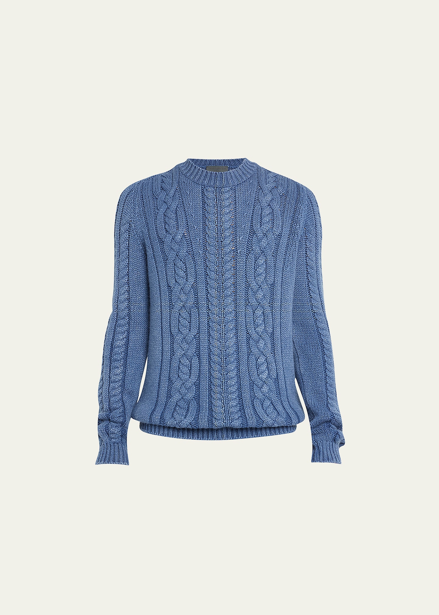 Iris Von Arnim Men's Cashmere Cable-Knit Sweater