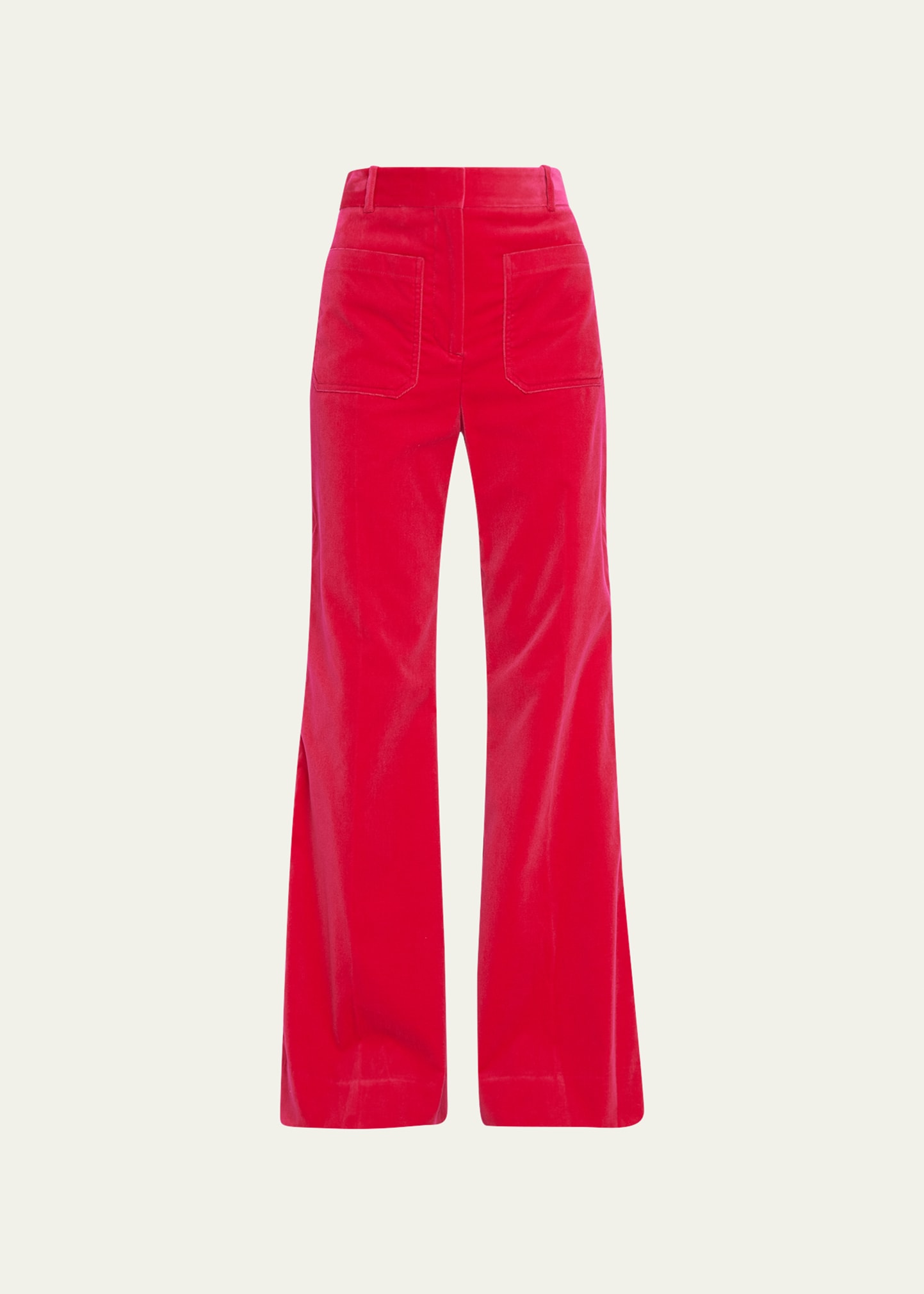 Alina Velvet Wide-Leg Trousers