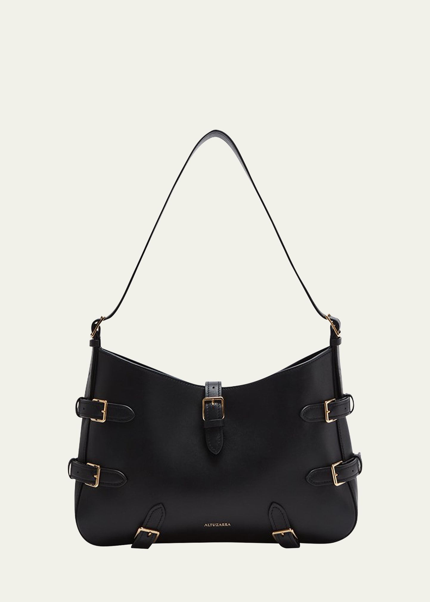 Play Large Calfskin Buckle Shoulder Bag