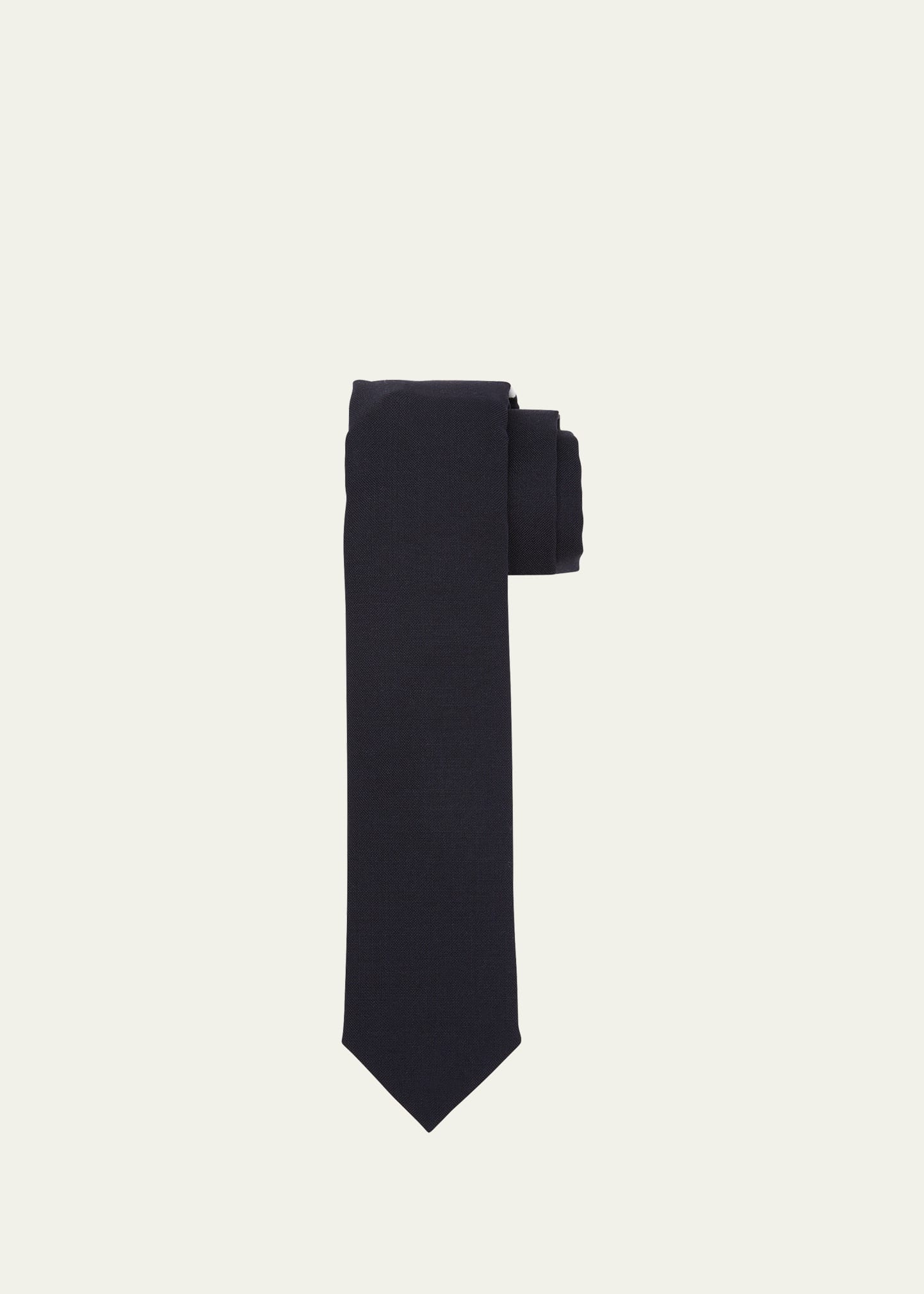 Thom Browne Men's Silk-cotton Tie In Gray