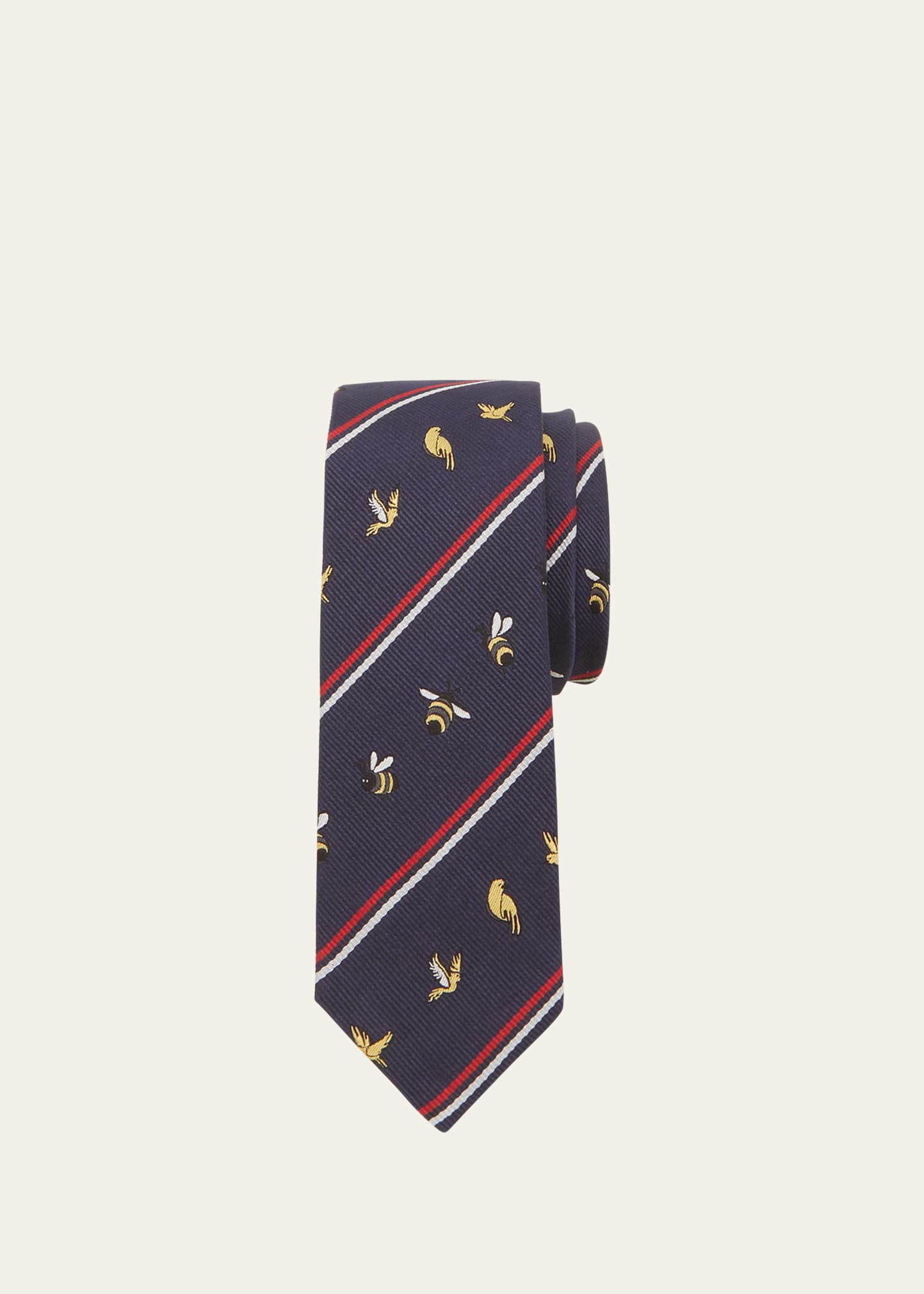 Men's Birds and Bees Jacquard Tie