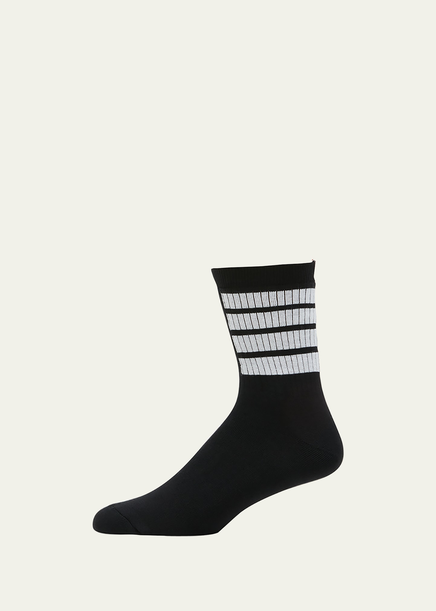 Men's 4-Bar Stripe Crew Socks