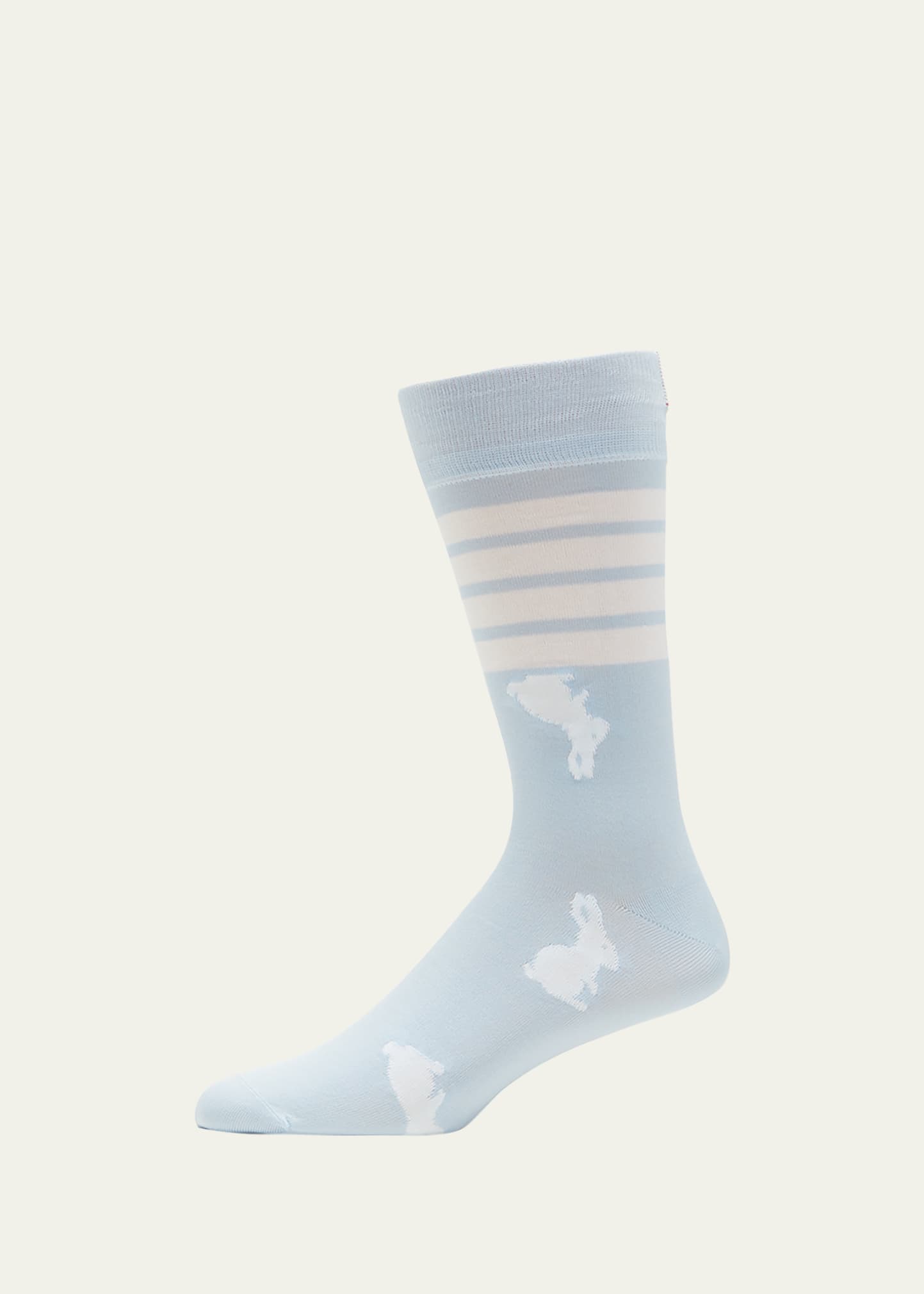 Men's 4-Bar Rabbit Mid-Calf Socks