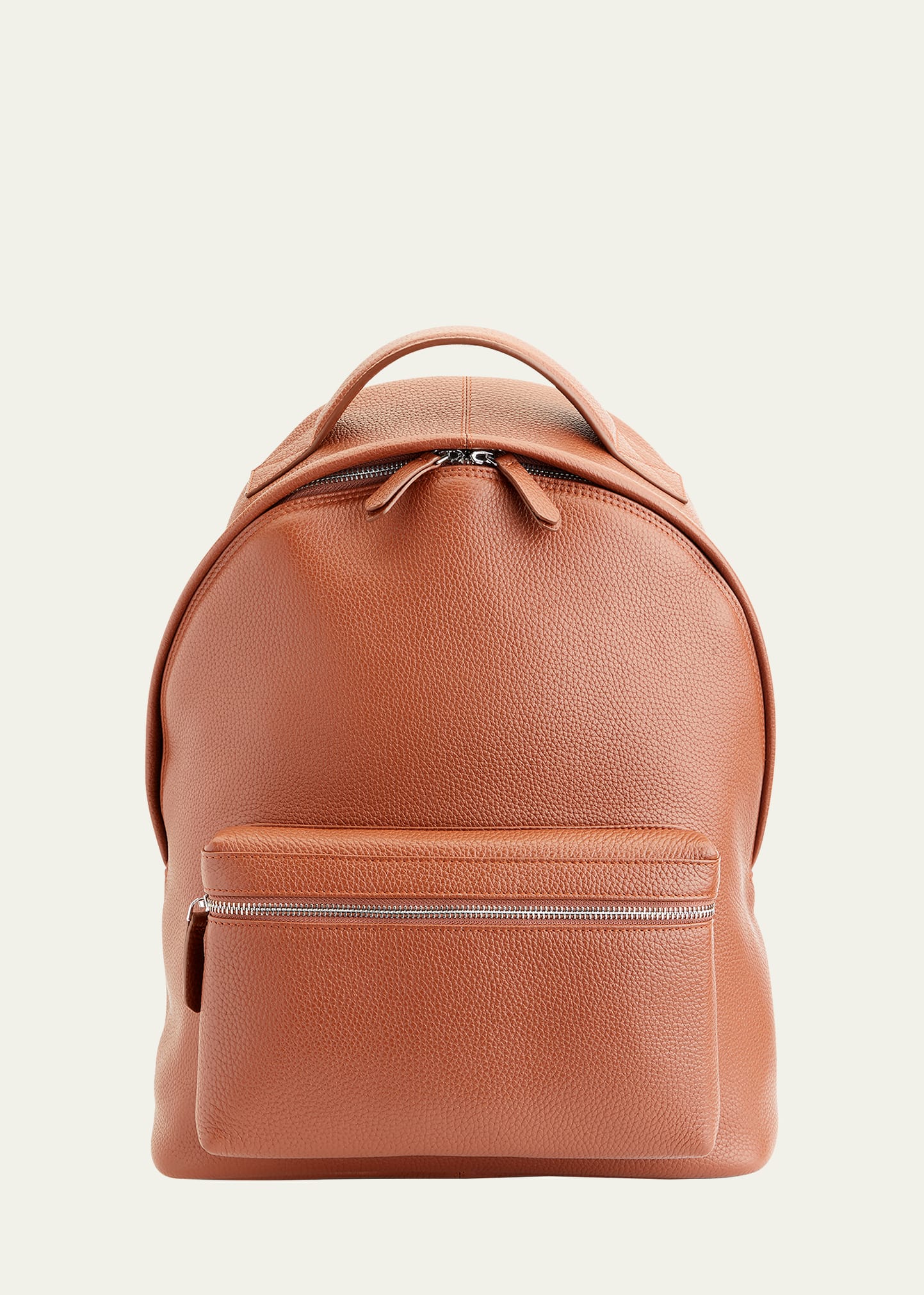 Royce New York Personalized Leather Executive Backpack In Tan