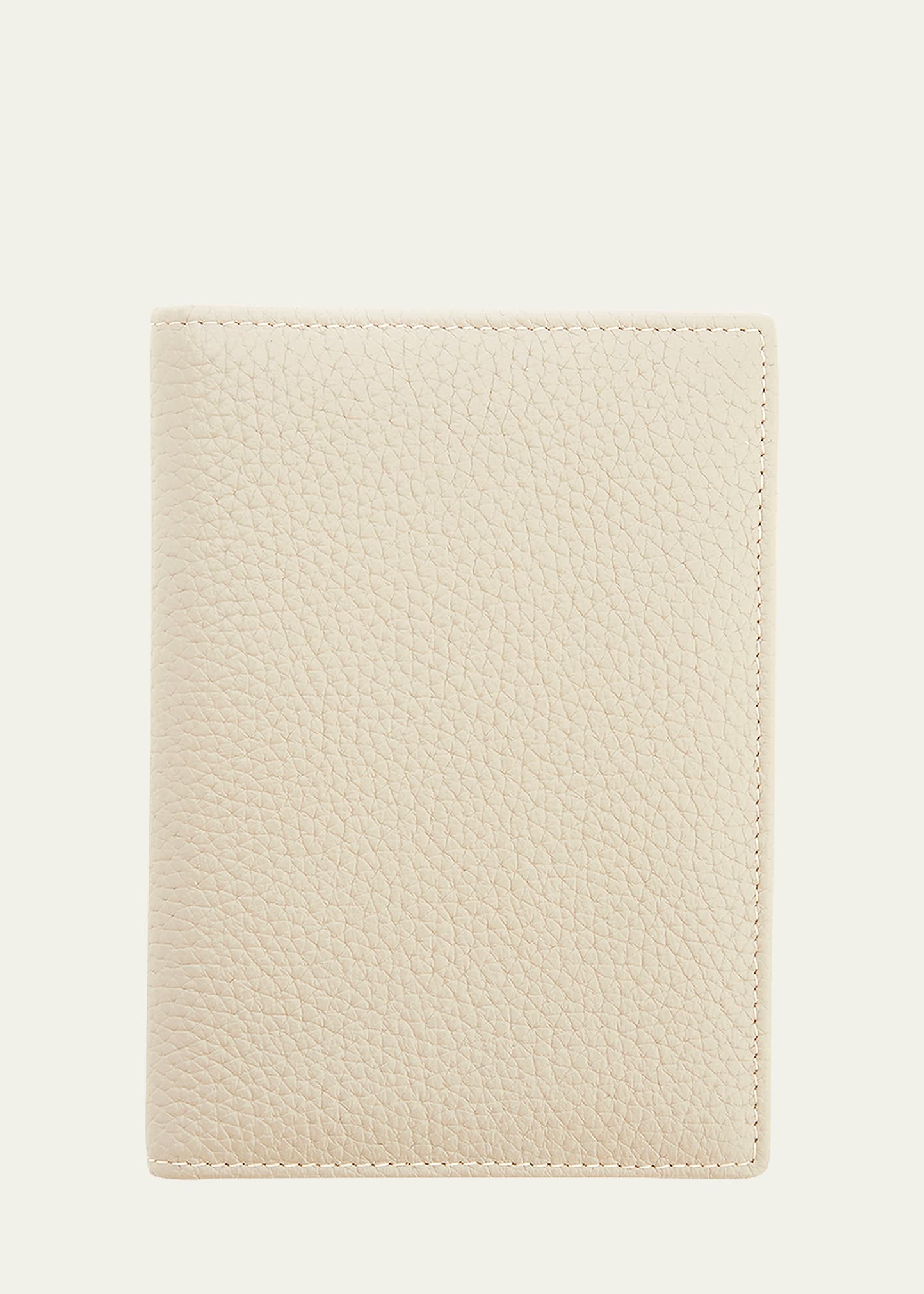 Royce New York Personalized Leather Rfid-blocking Passport Case In Taupe