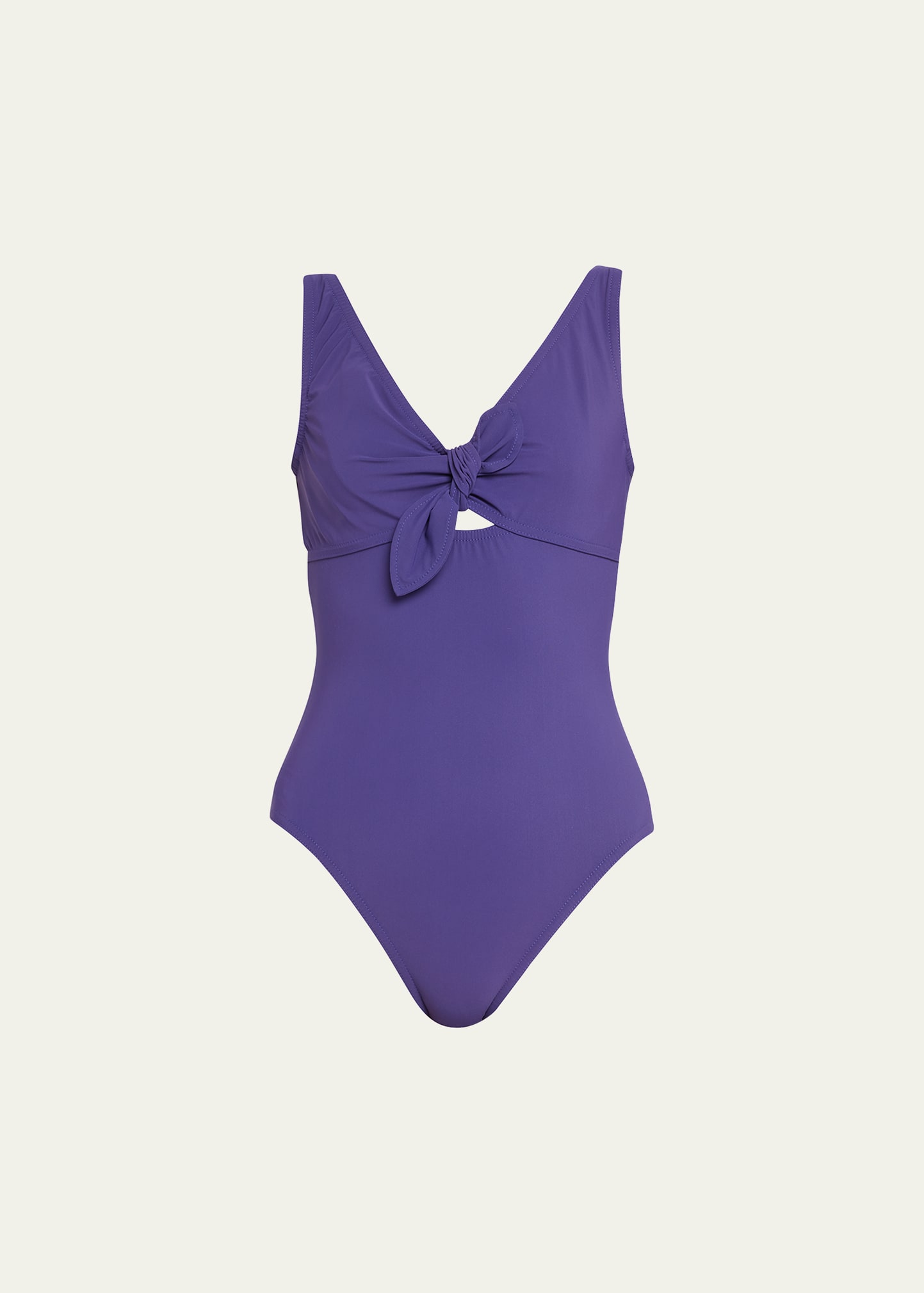 Basics V-Neck Silent Underwire One-Piece Swimsuit