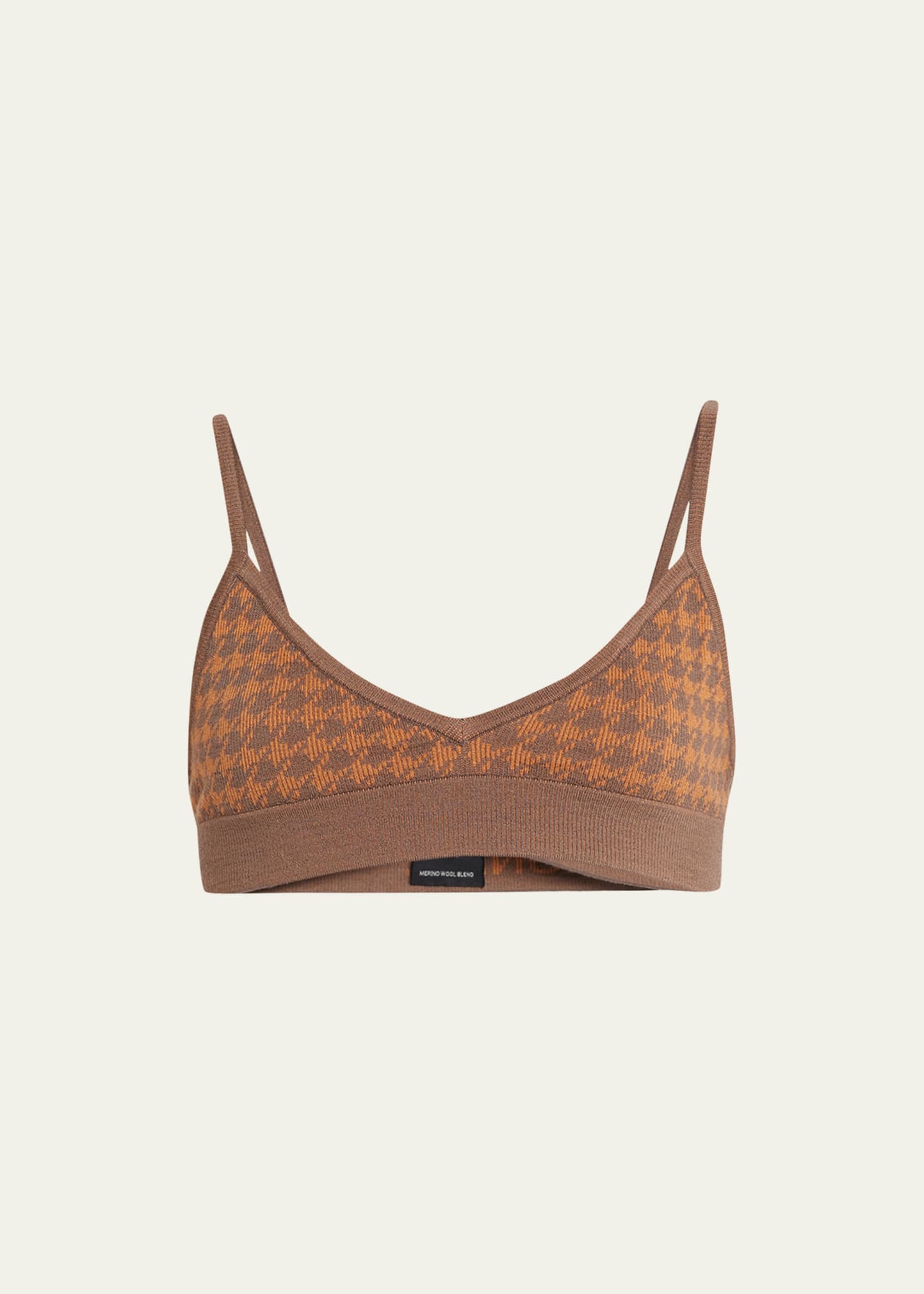 NAGNATA CHECKED OUT KNIT BRALETTE