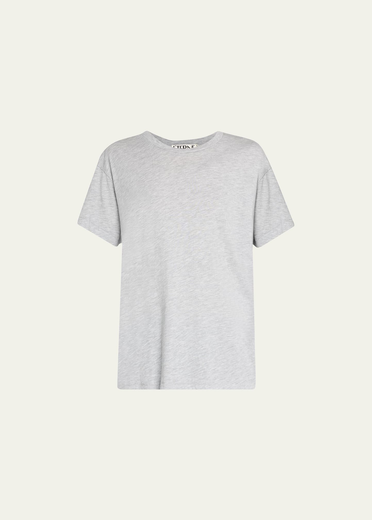 Éterne Short-sleeve Boyfriend T-shirt In Grey