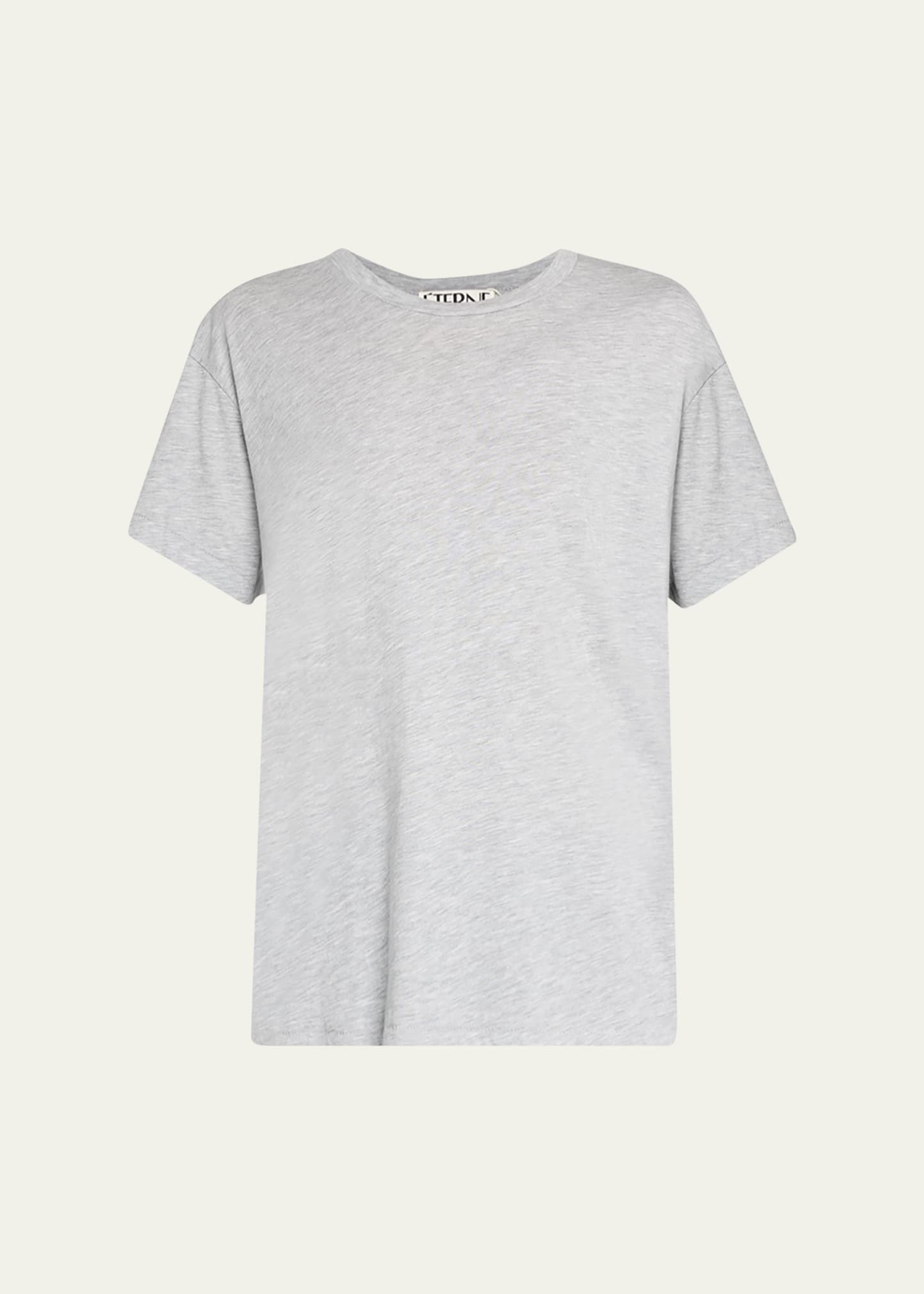 Éterne Short-sleeve Boyfriend T-shirt In Grey