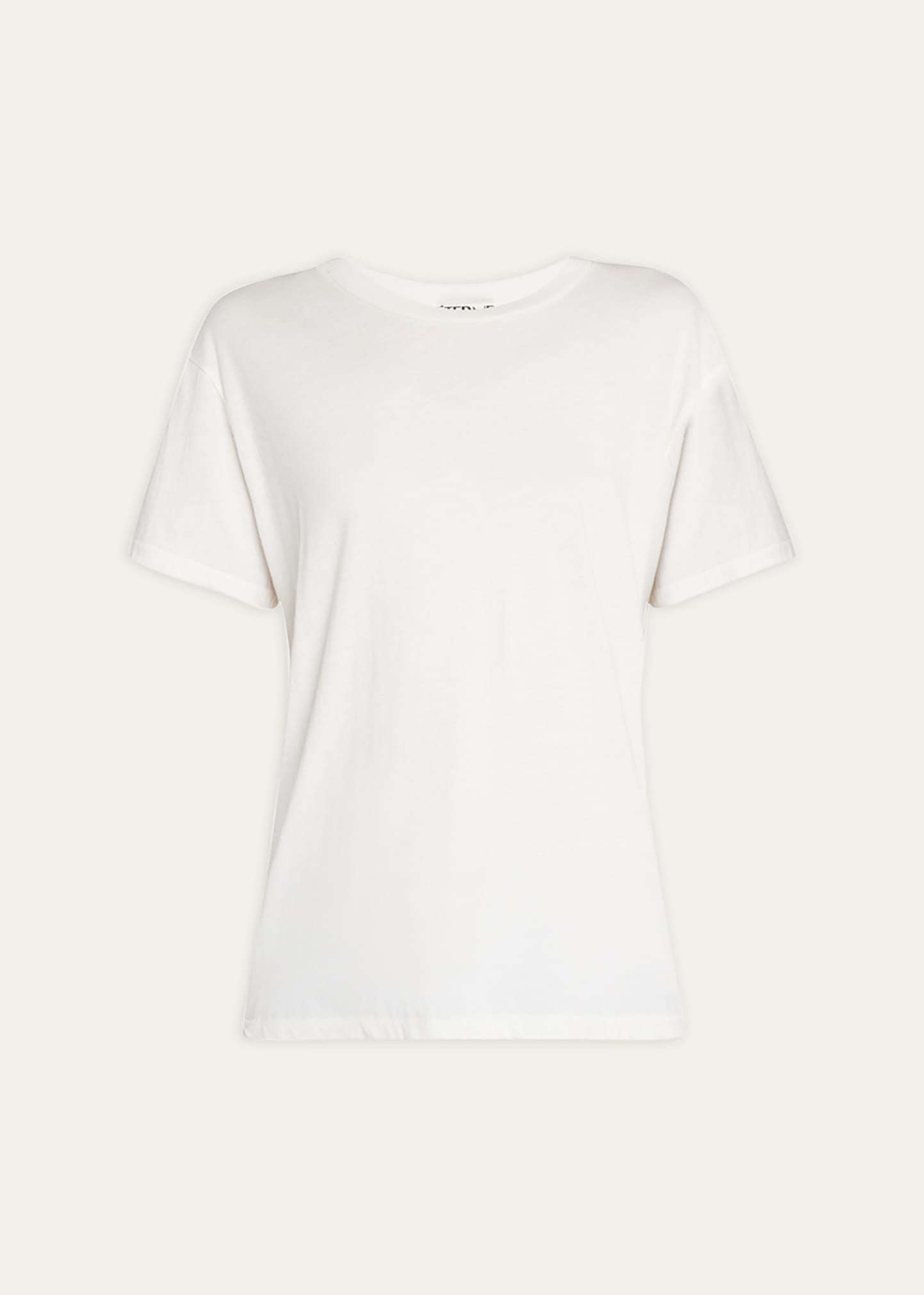 Shop Éterne Short-sleeve Boyfriend T-shirt In Ivory