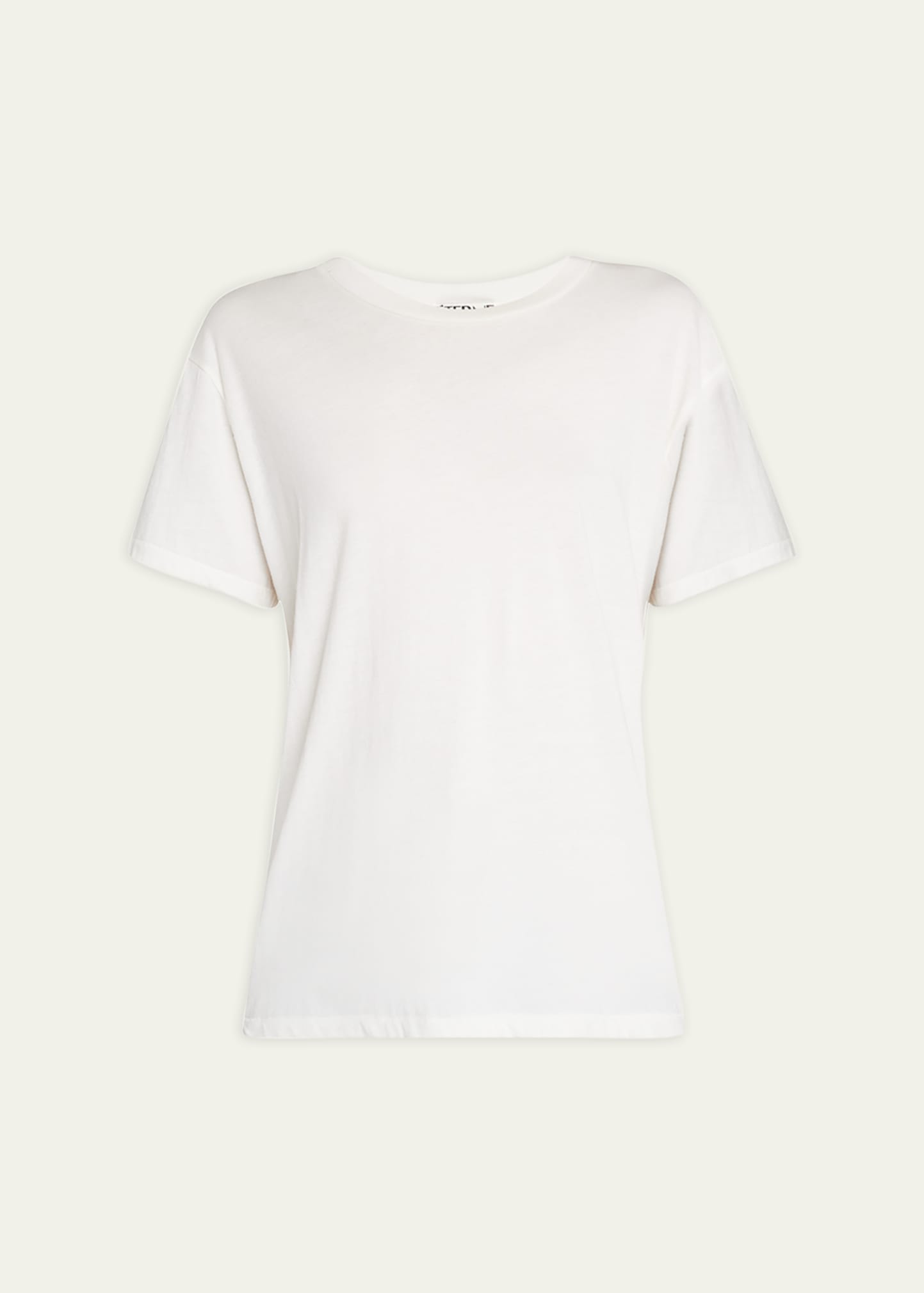 Éterne Ssense Exclusive White Crop Baby T-shirt In Ivory