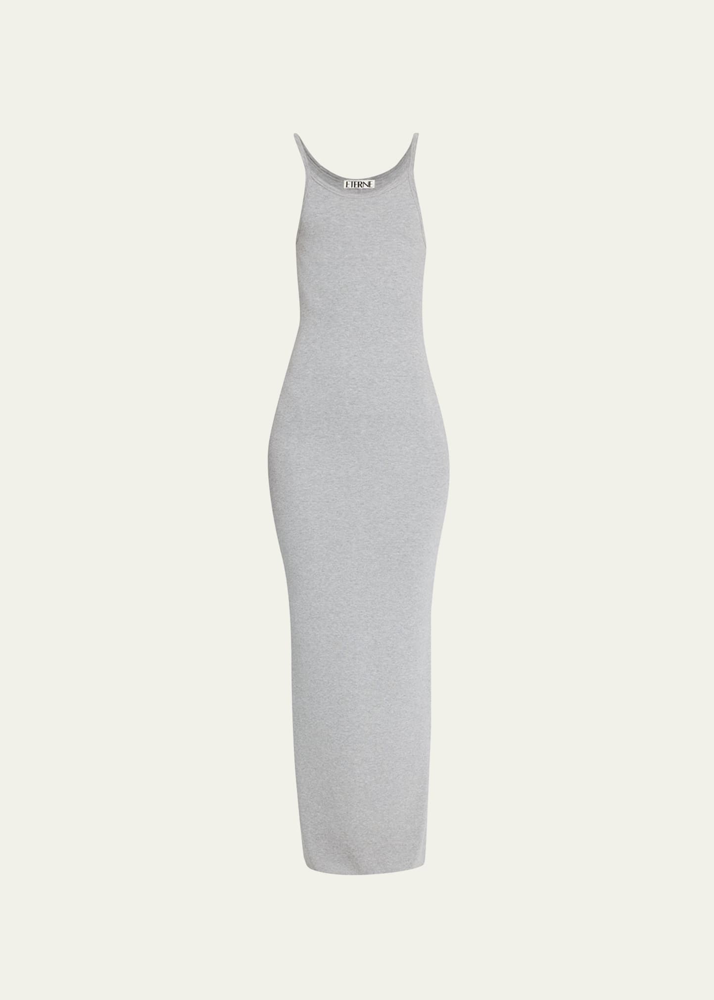 Éterne Gray Tank Maxi Dress In Grey