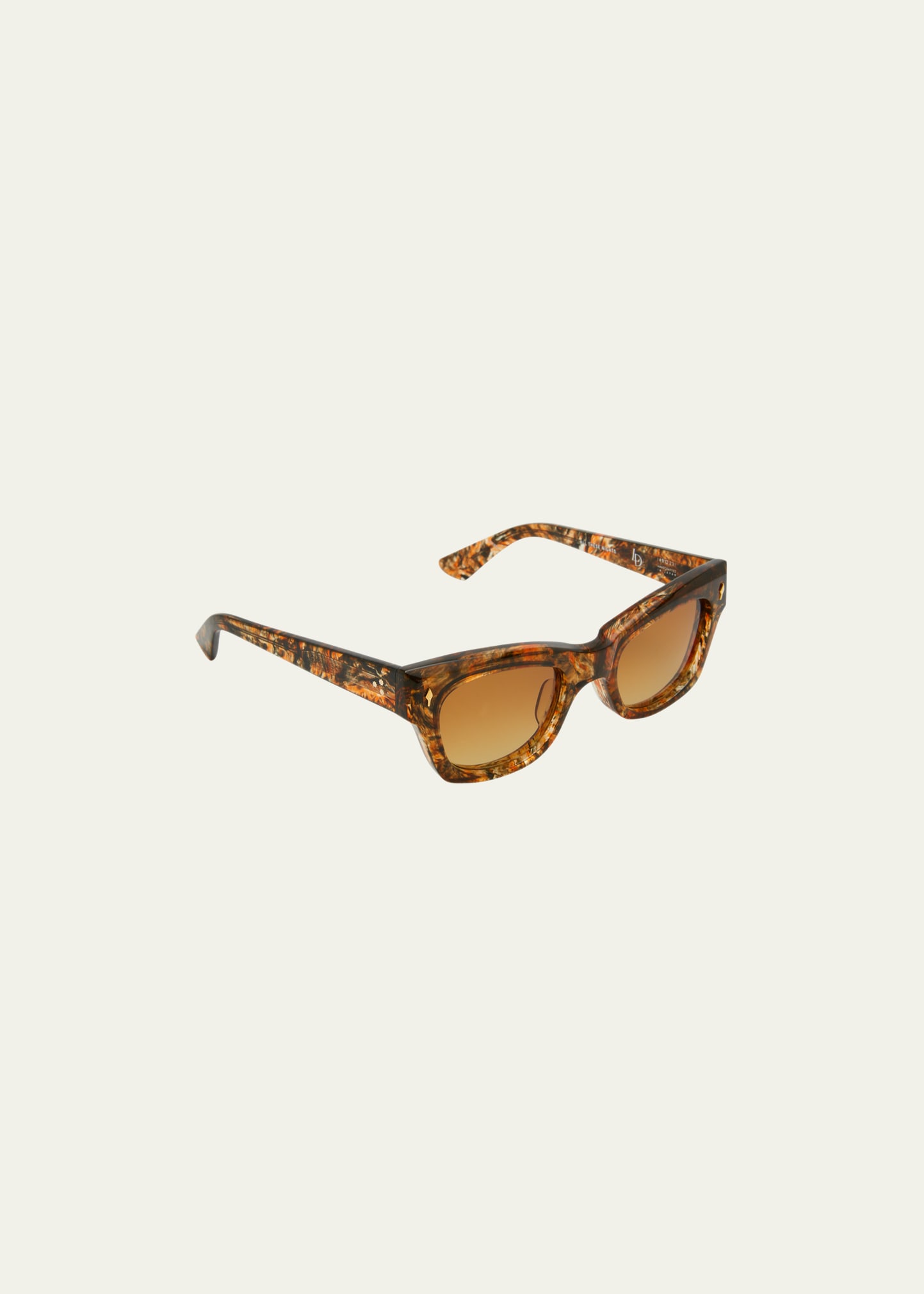 Jacques Marie Mage Tan All These Nights Sunglasses In Amber | ModeSens