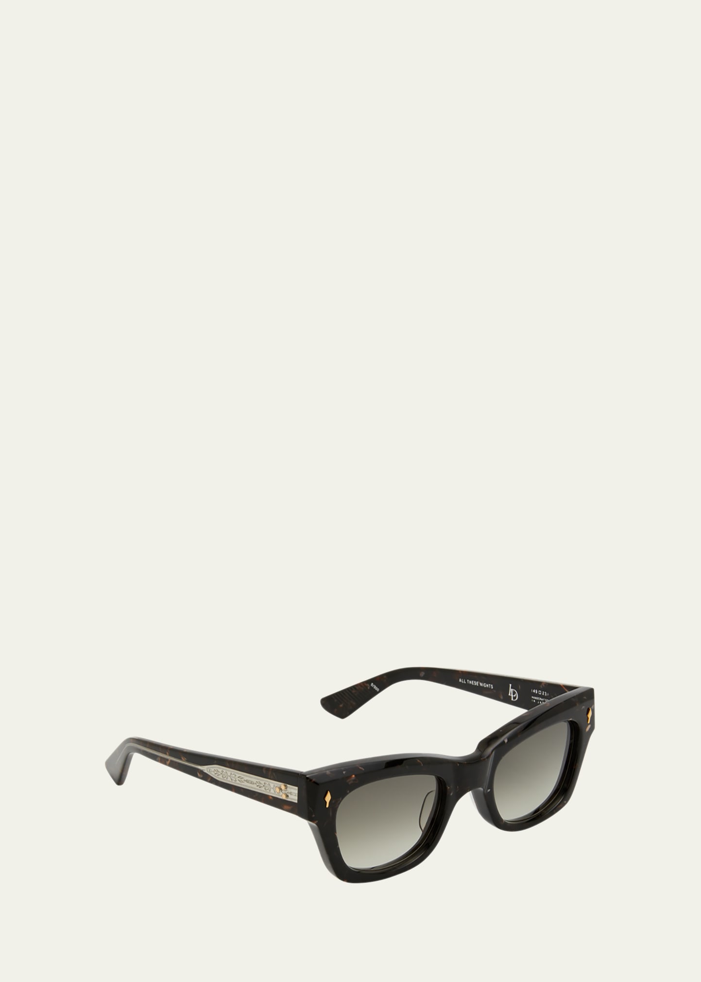 JACQUES MARIE MAGE ALL THESE NIGHTS GRADIENT SQUARE ACETATE SUNGLASSES