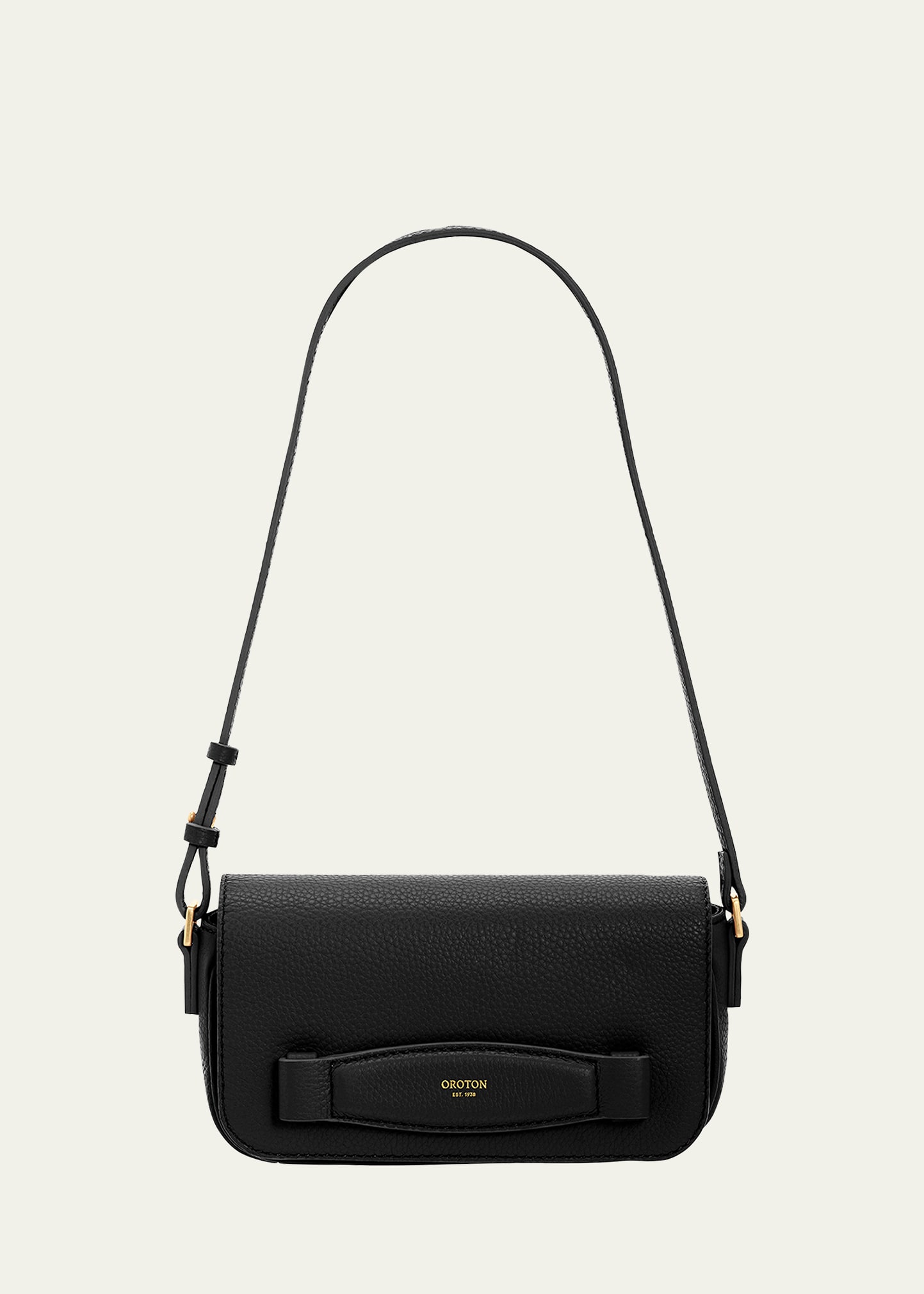 OROTON Robyn Flap Leather Shoulder Bag Smart Closet