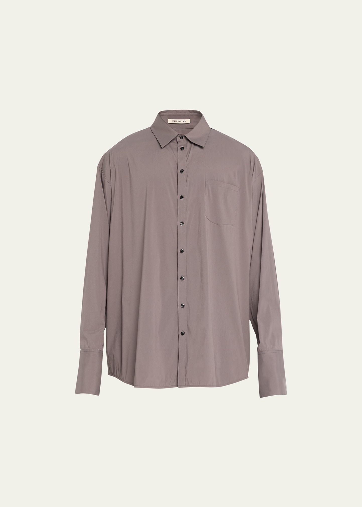 Grey Viscose Classic Peter Shirt