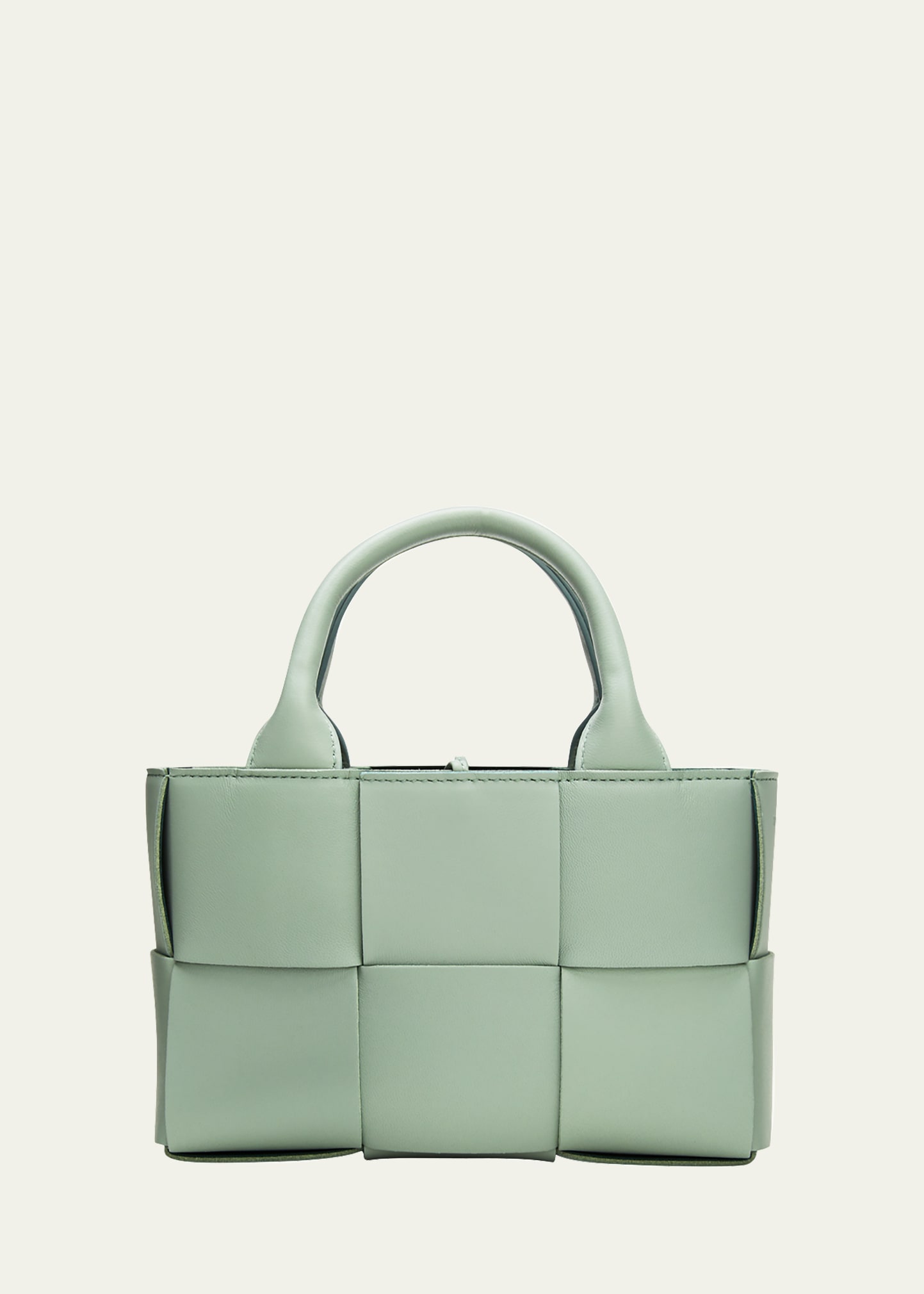 Bottega Veneta Candy Arco Intreccio Napa Top-handle Bag In New Sauge