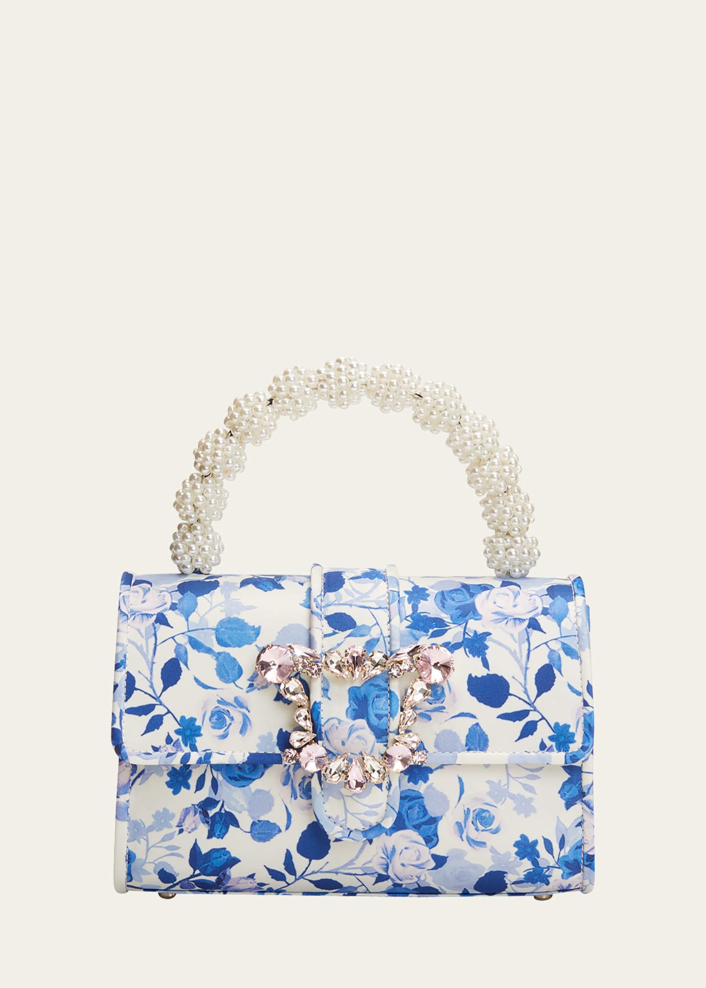 Sophia Webster Margaux Pearly Flower Top-handle Bag In Butterfly