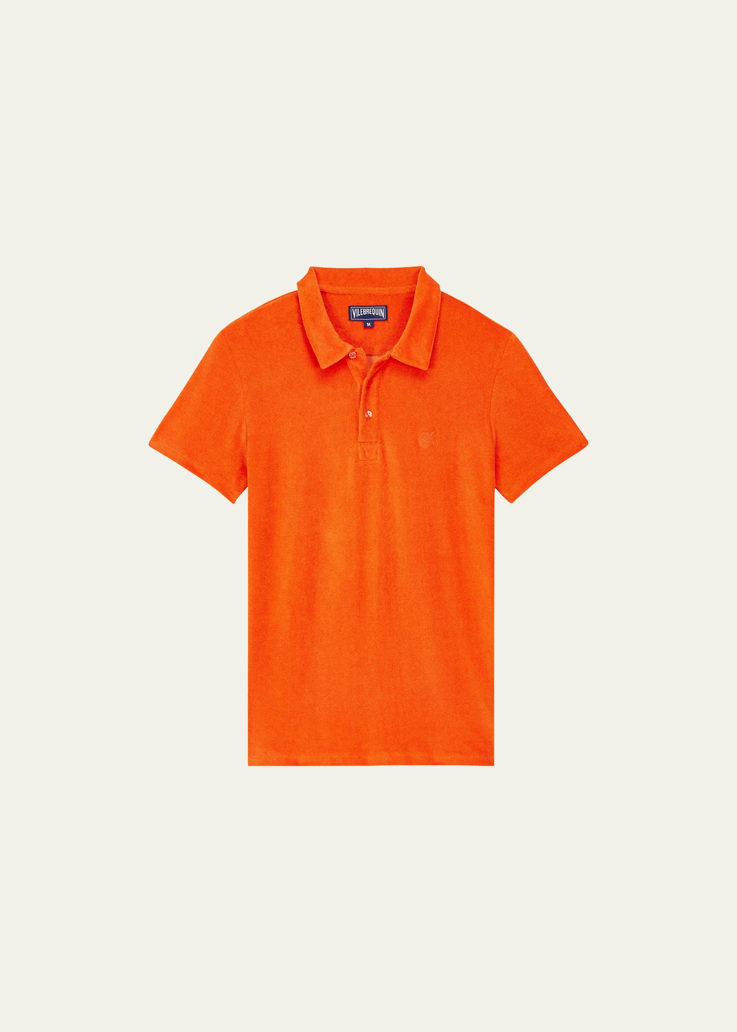 Shop Vilebrequin Men's Organic Terry Polo Shirt In Rouille