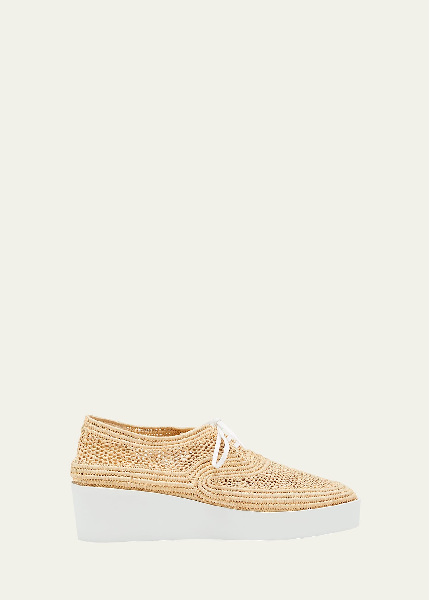 Lisa Raffia Wedge Loafers