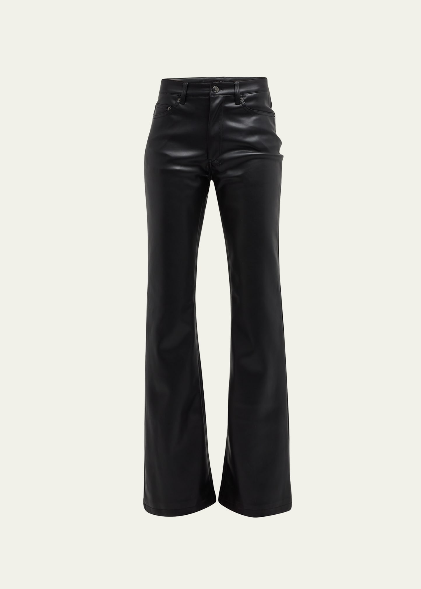 KSUBI SOHO FAUX LEATHER BOOTCUT JEANS