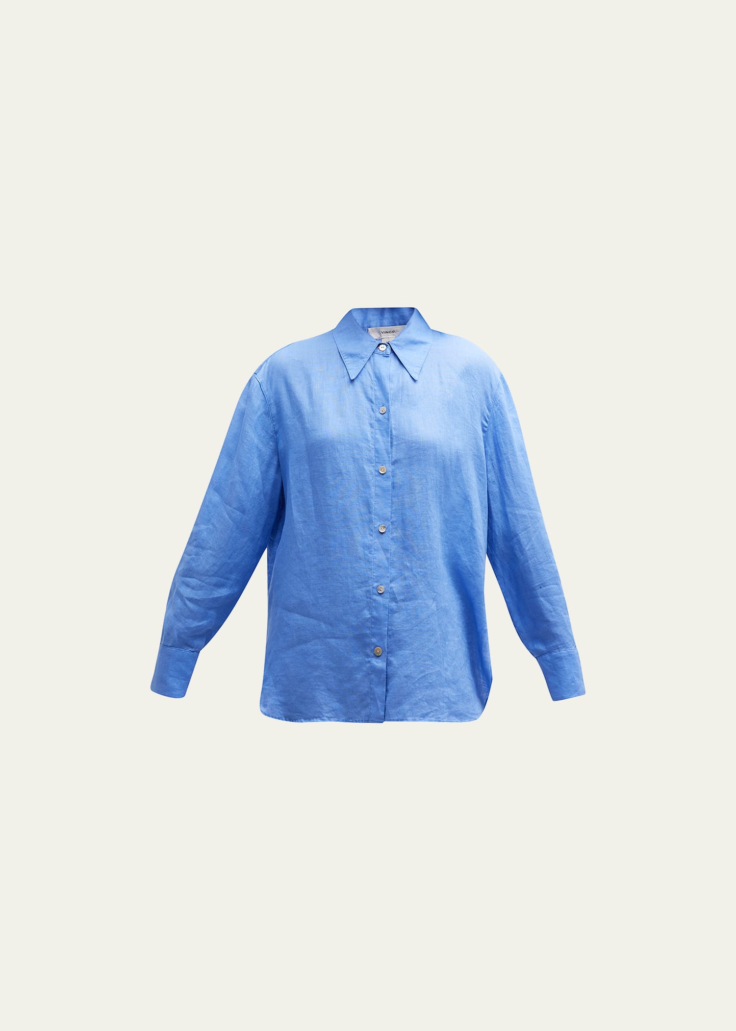 Vince Relaxed Linen Button-front Shirt In Aria - 462ari