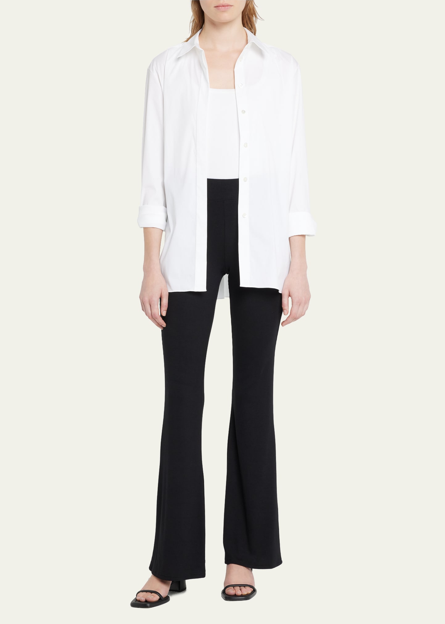 L'Agence Marta High Rise Pull-On Flared Pants
