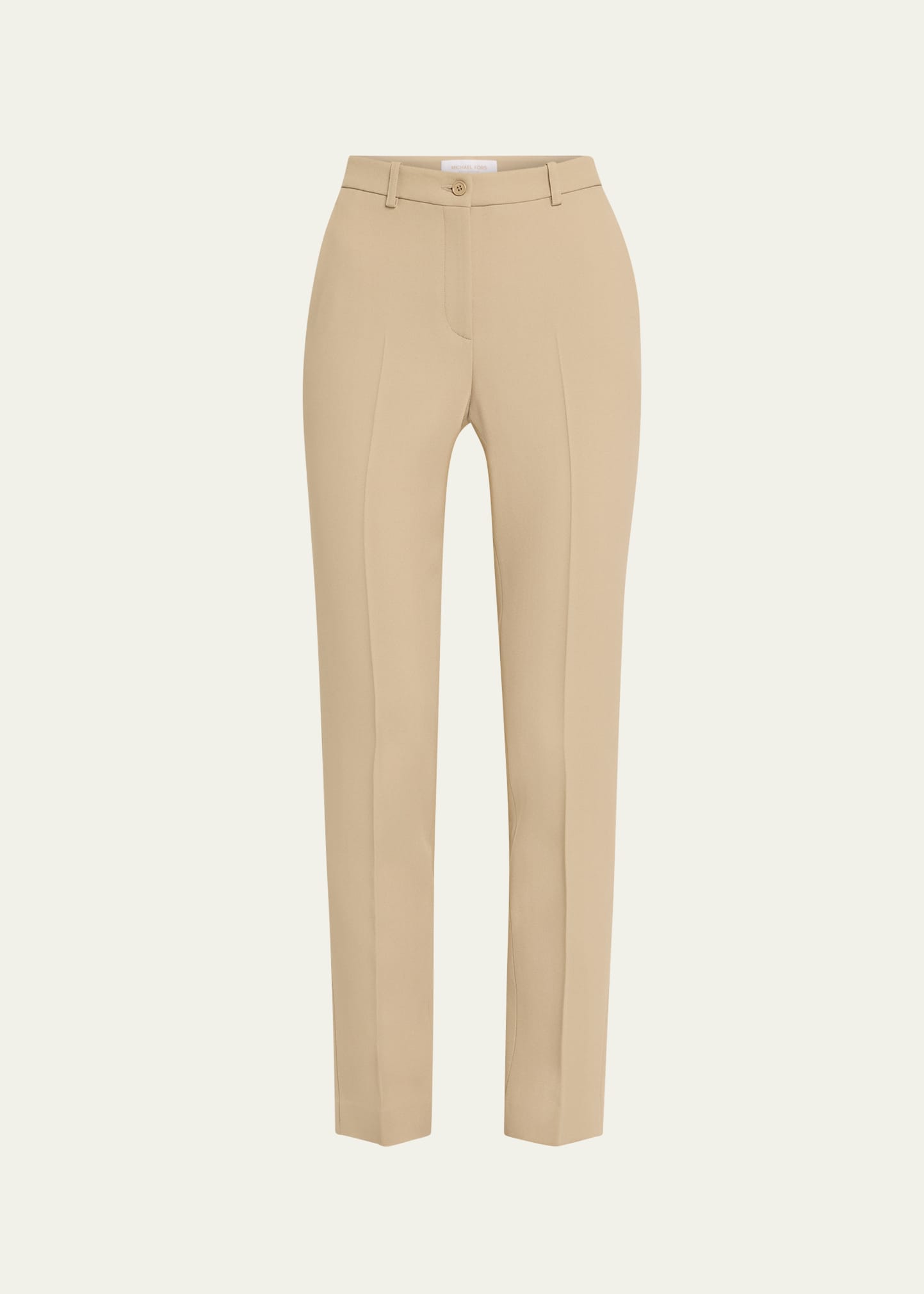 Samantha Double Crepe Sablé Slim-Leg Pants