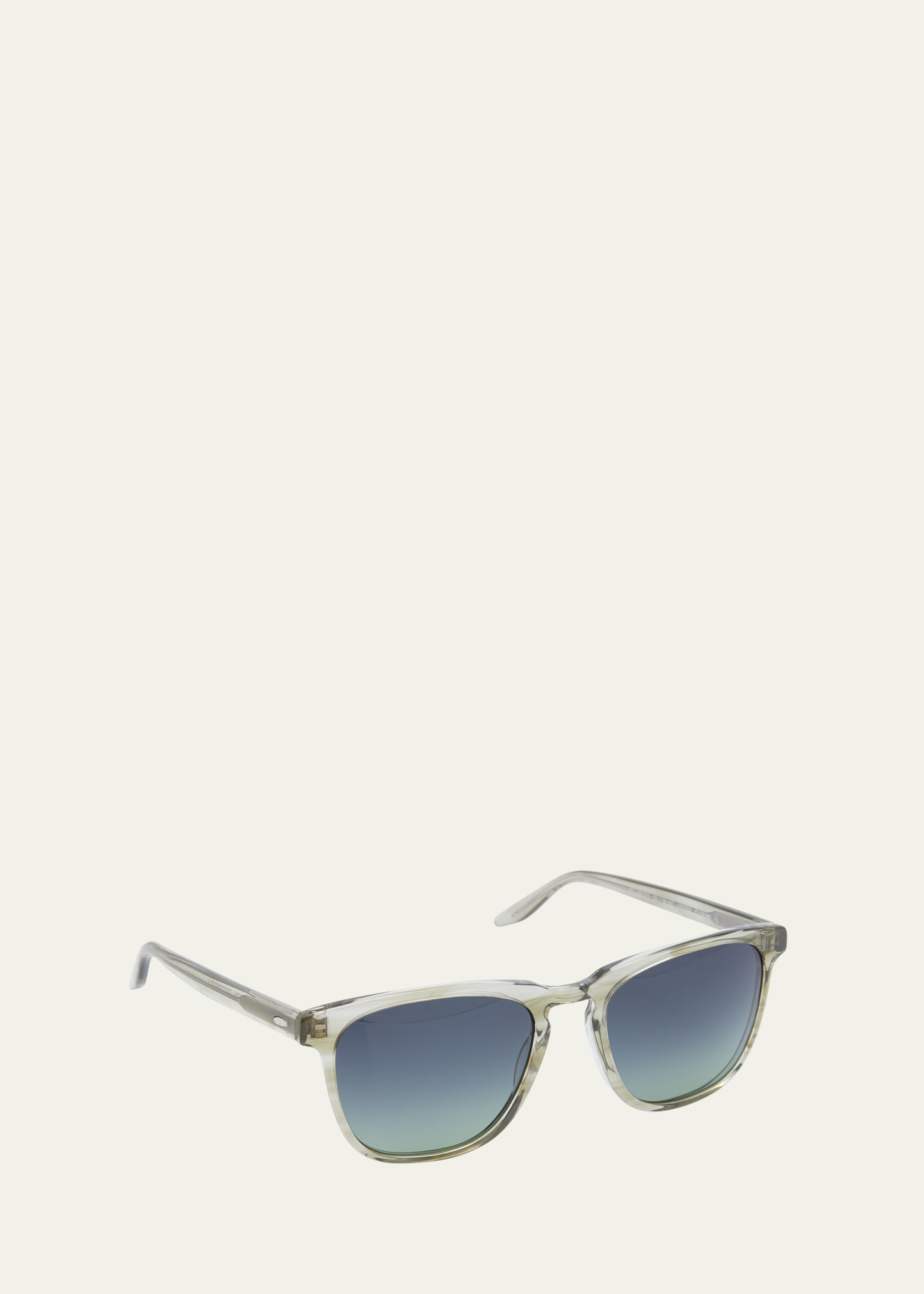 Barton Perreira Men's Cutrone Square Polarized Sunglasses In London Fog