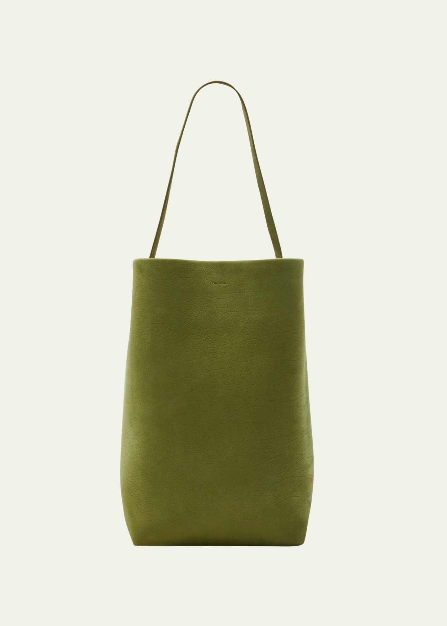 The Row Park Large Tote Bag In Textured Nubuck In Gzn Gazon ModeSens