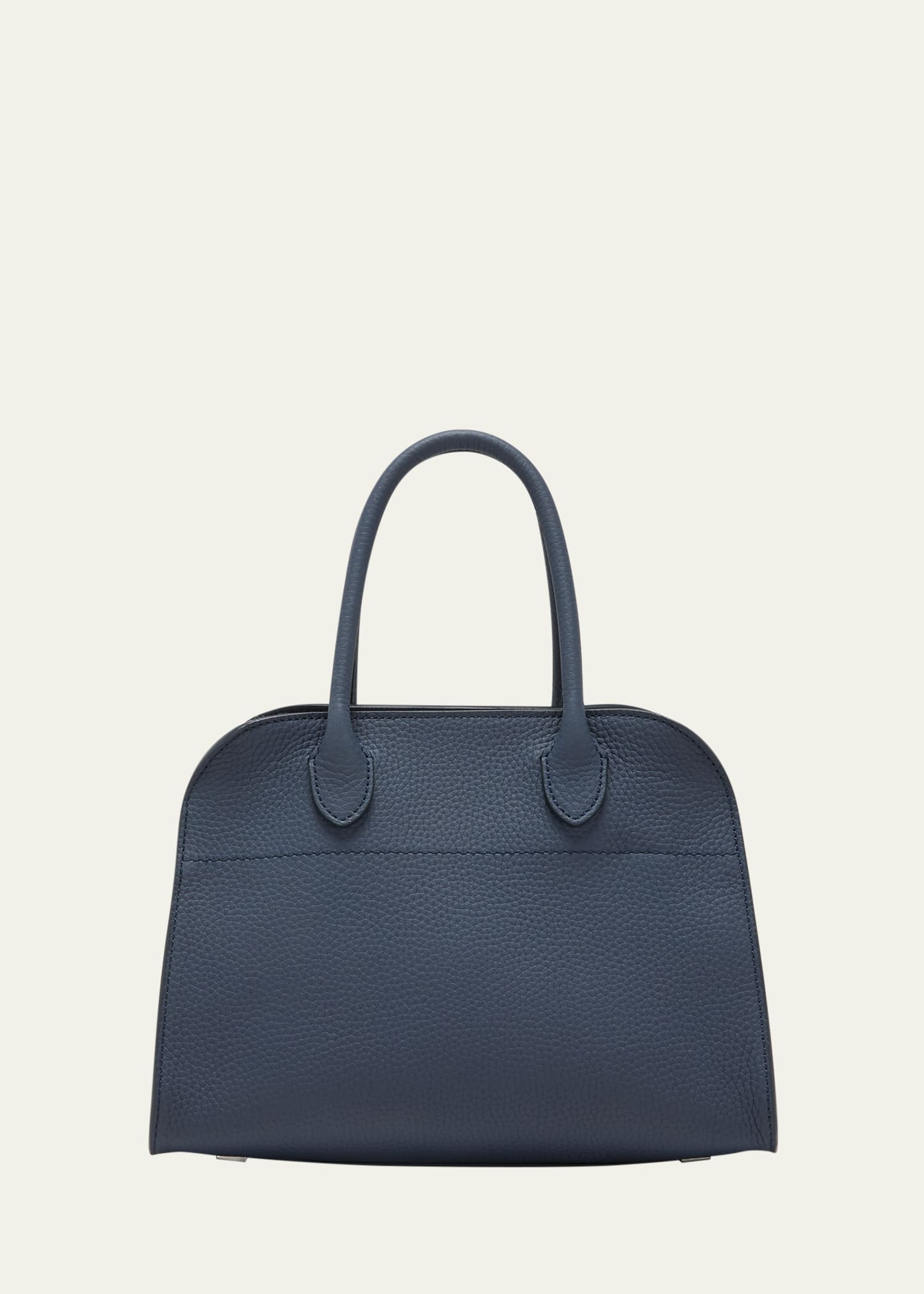 The Row Margaux 10 Top-handle Bag In Grain Leather In Npd Indigo