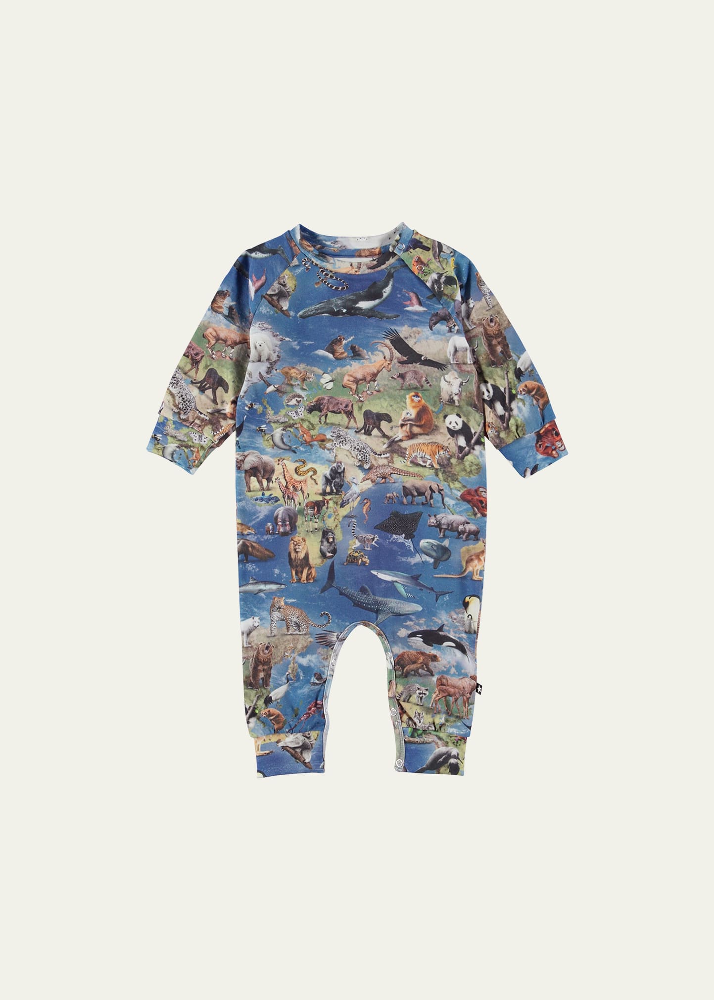 Boy's Fairfax Animals Coverall, Size 3-18 Months