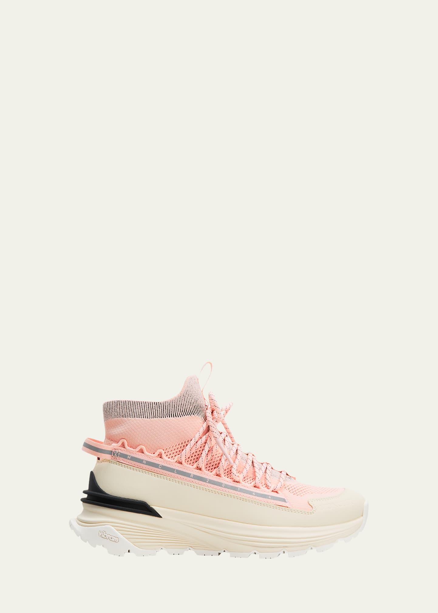 Moncler Monte Runner High Top Sneaker In Medium Pink
