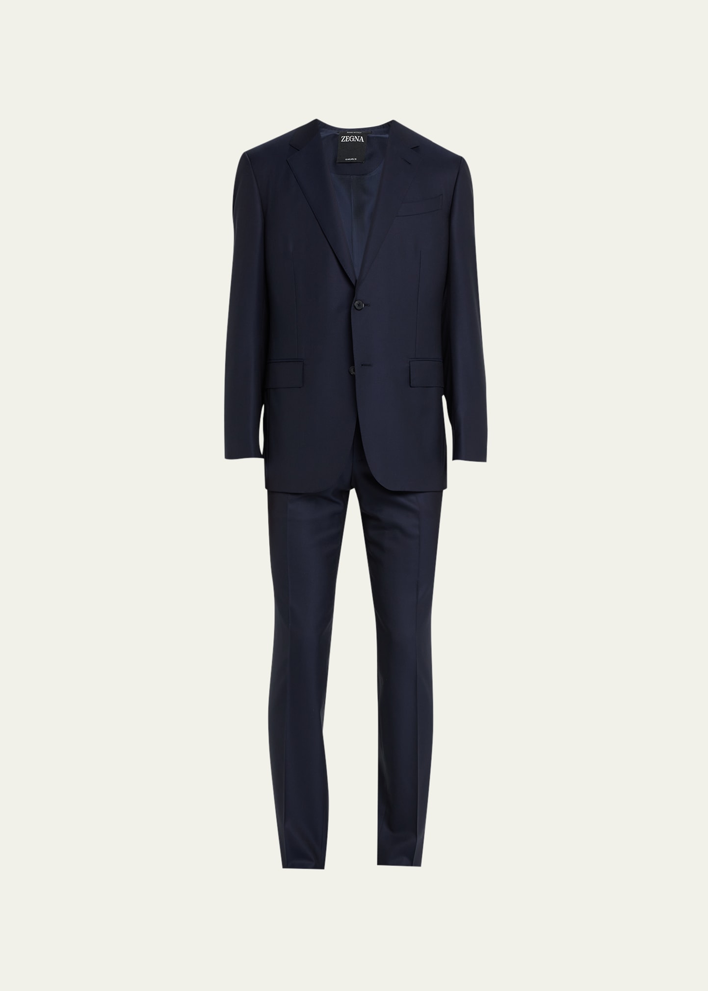Zegna Men's 15milmil15 Micro-check Wool Suit In Nvy Sld