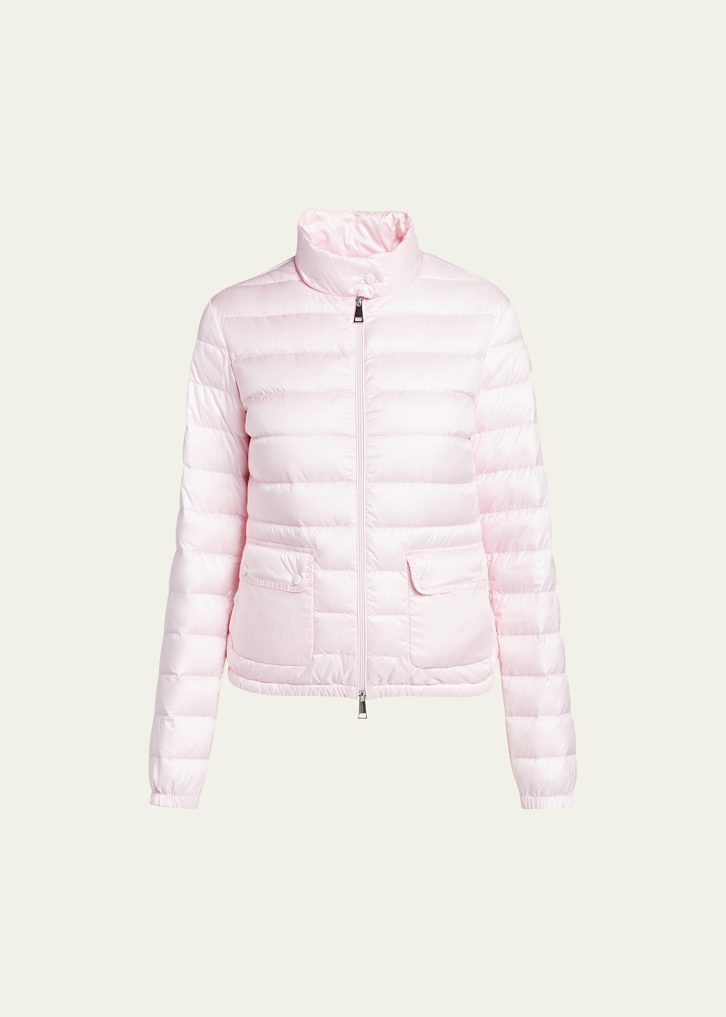 Shop Moncler Lans Puffer Jacket In Paastel Pink